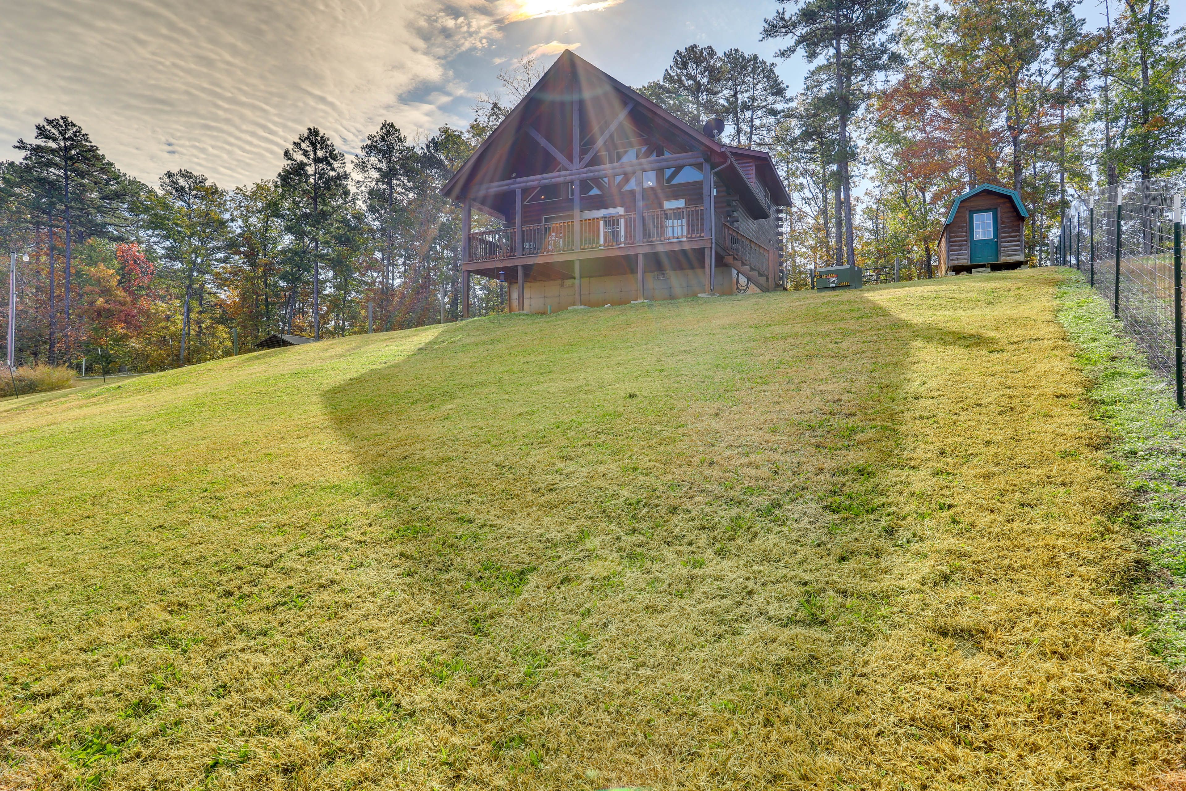 Exterior | 2-Story Cabin | Bedrooms/Full Bathroom on 1st Floor