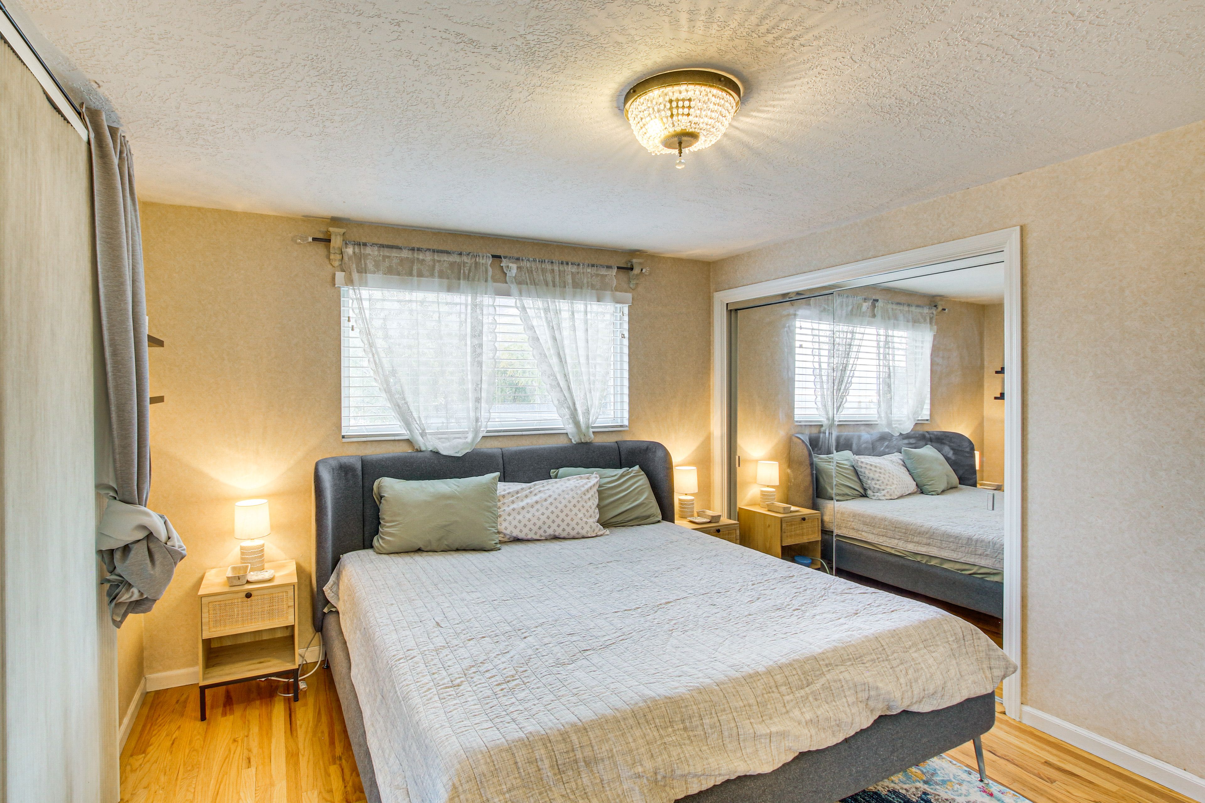 Bedroom Suite 1 | King Bed | Deck Access | Smart TV | Main Level