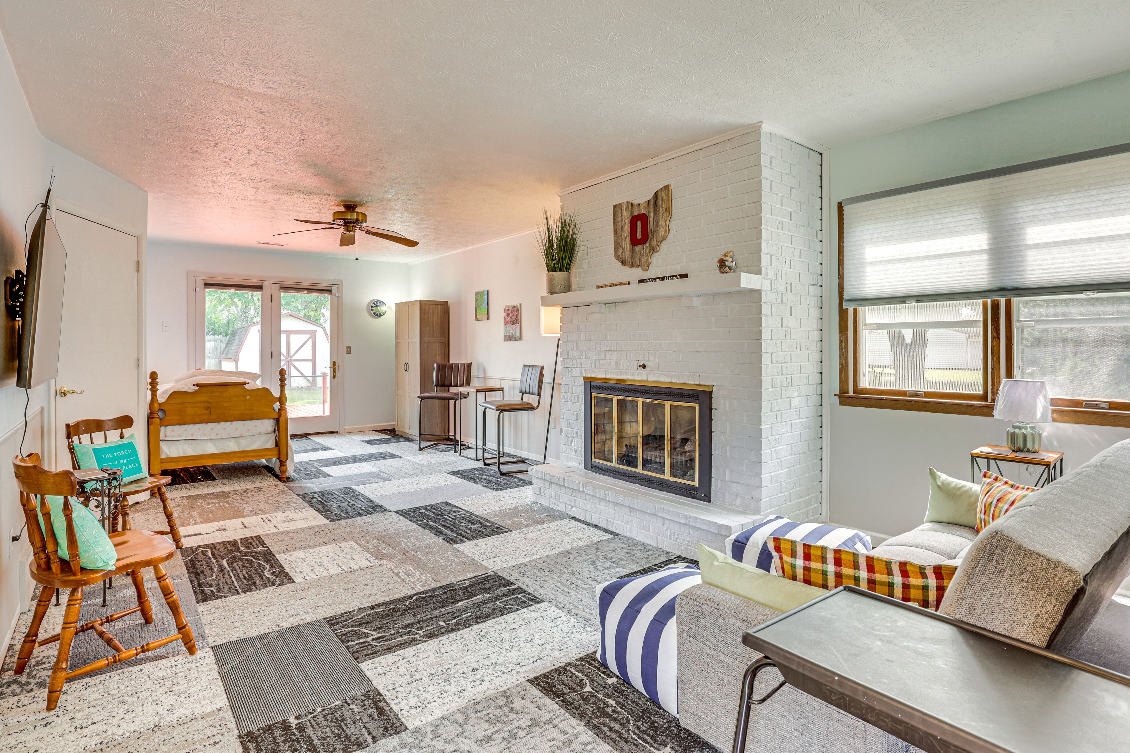 Bedroom 3 | Twin Bed | Full Futon | Flat-Screen TV | Fireplace