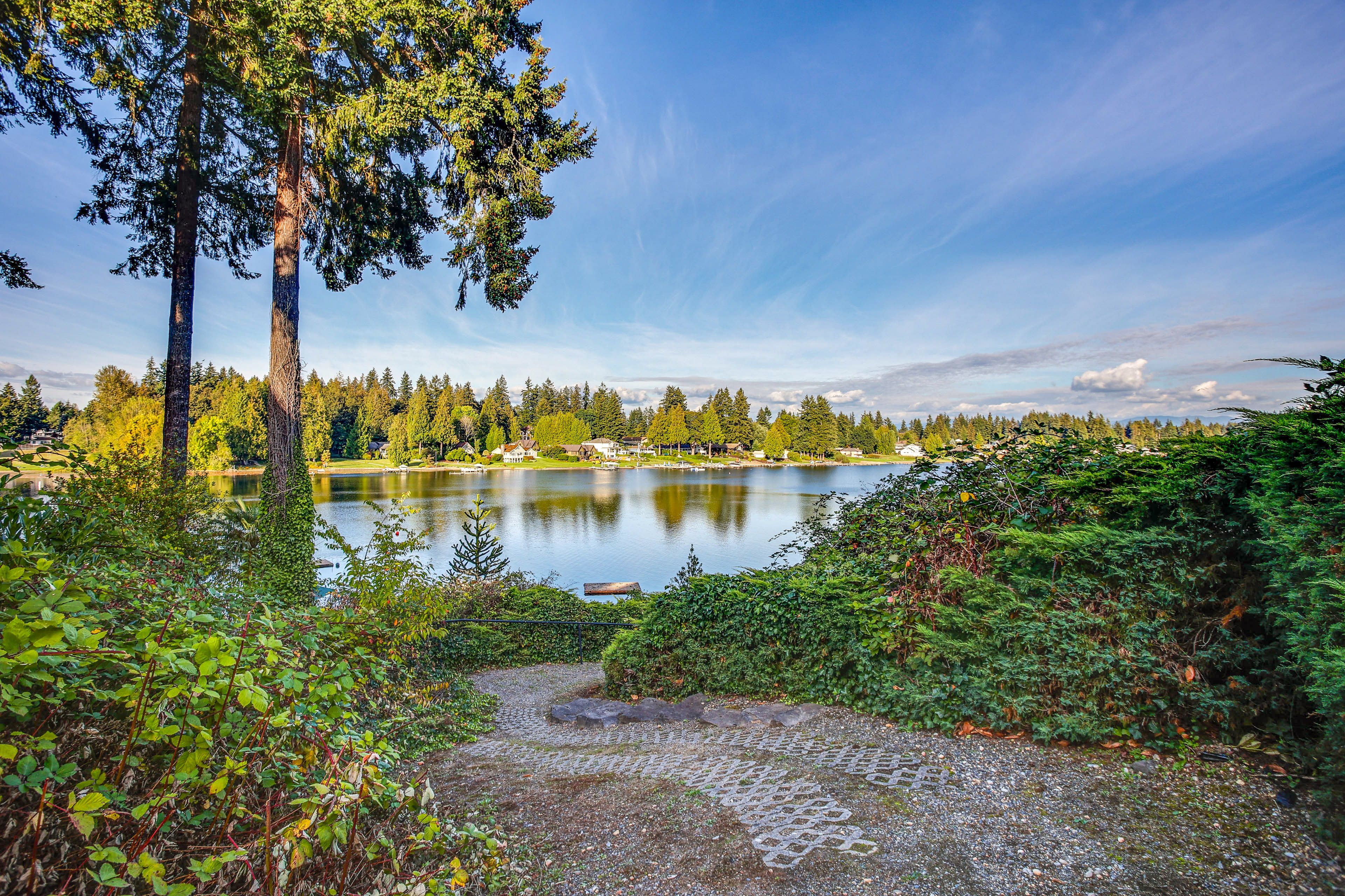 Walkway to Lake