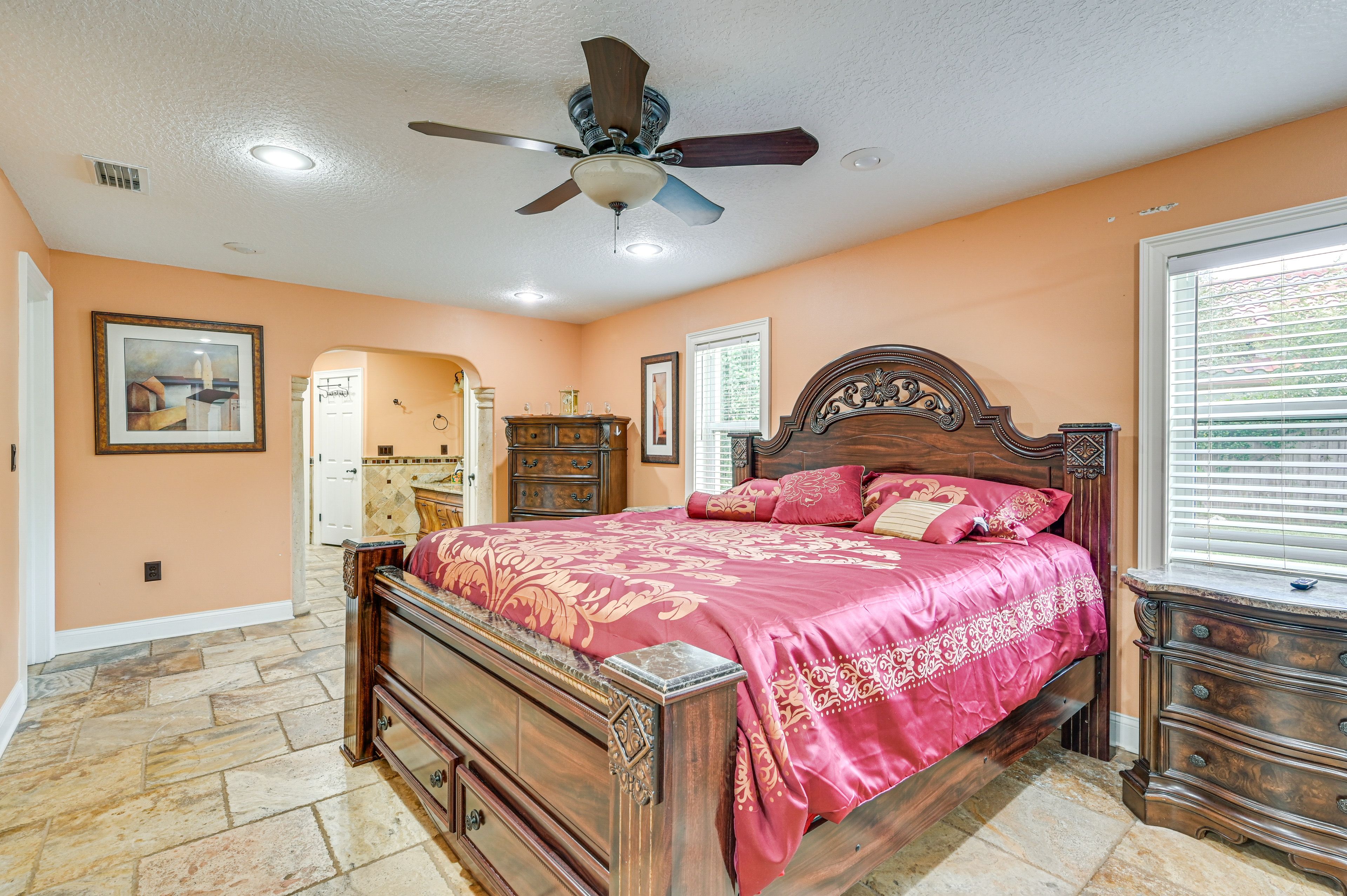 Bedroom 1 | 1st Floor | California King Bed | Linens Provided