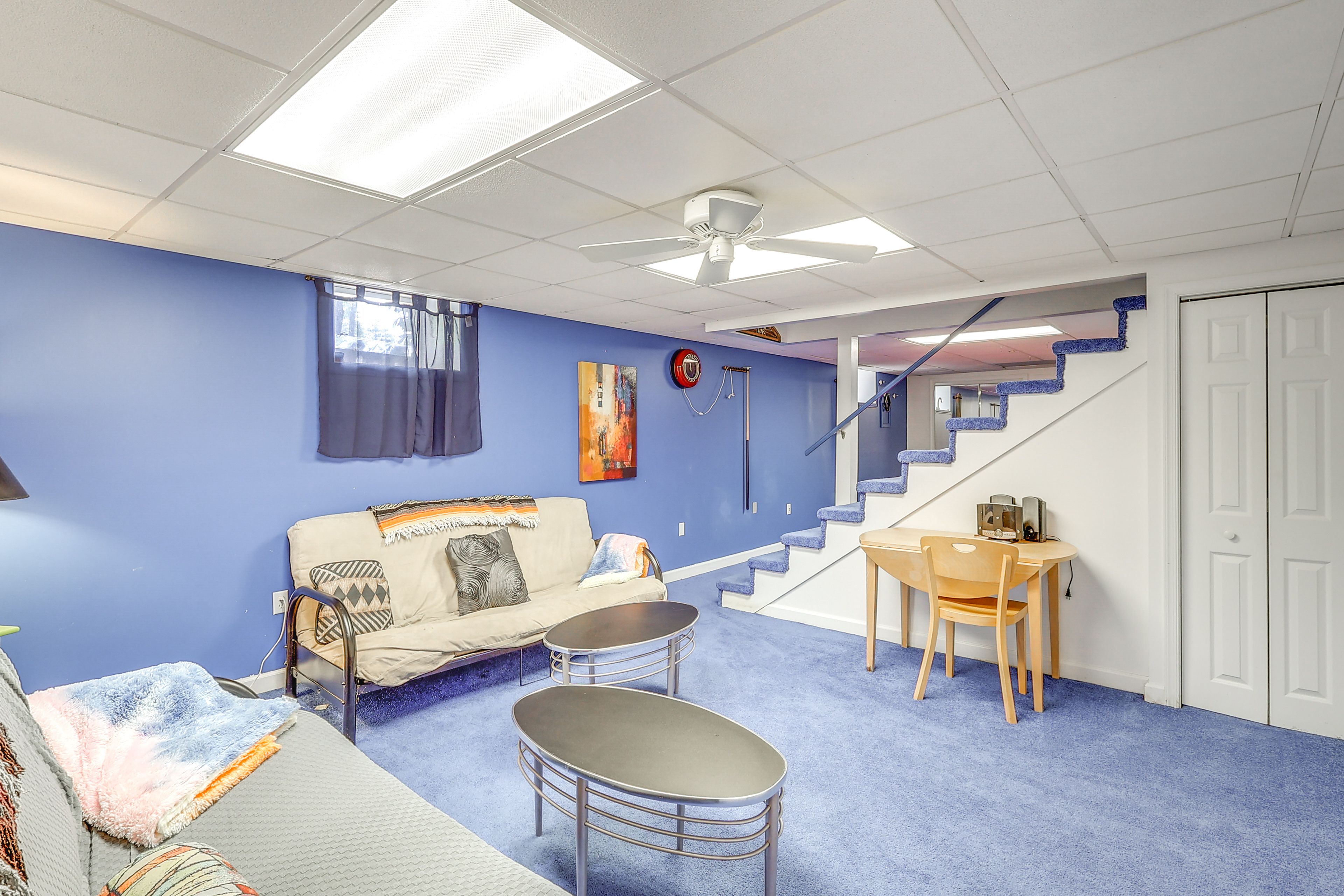 Game Room | Basement | 2 Queen Futons | Pool Table