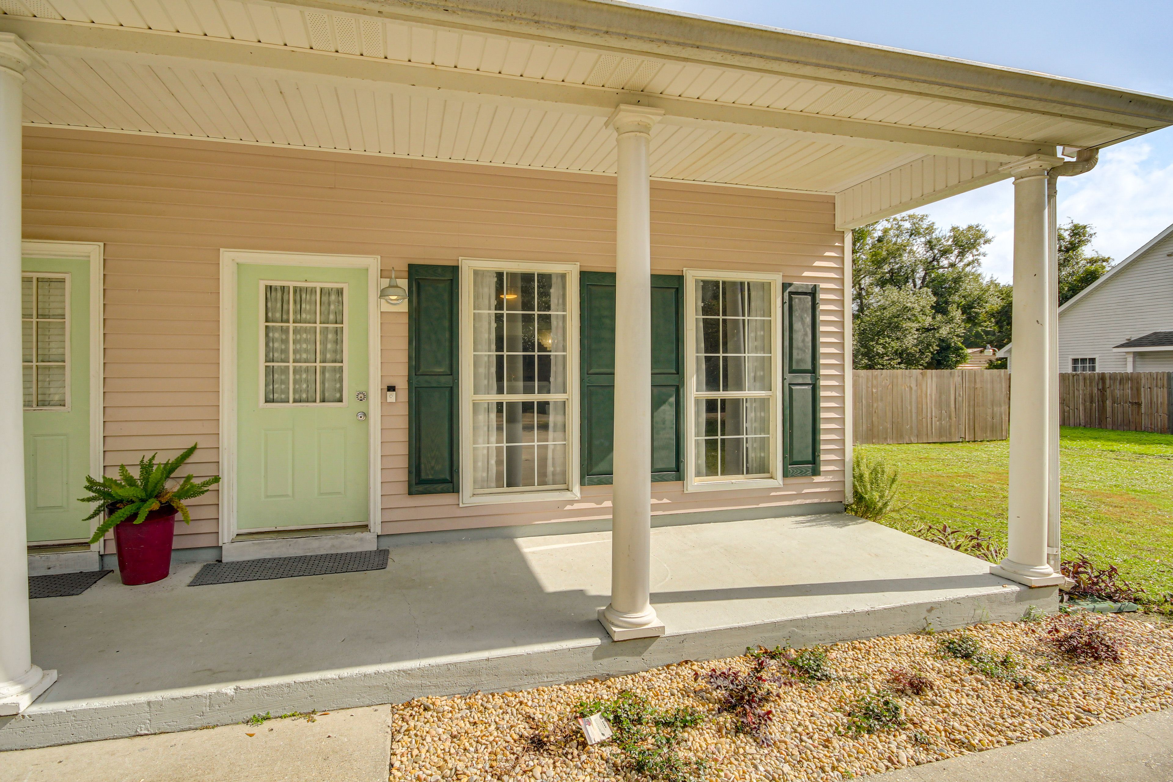 Front Entry | Covered Porch | Shared Yard