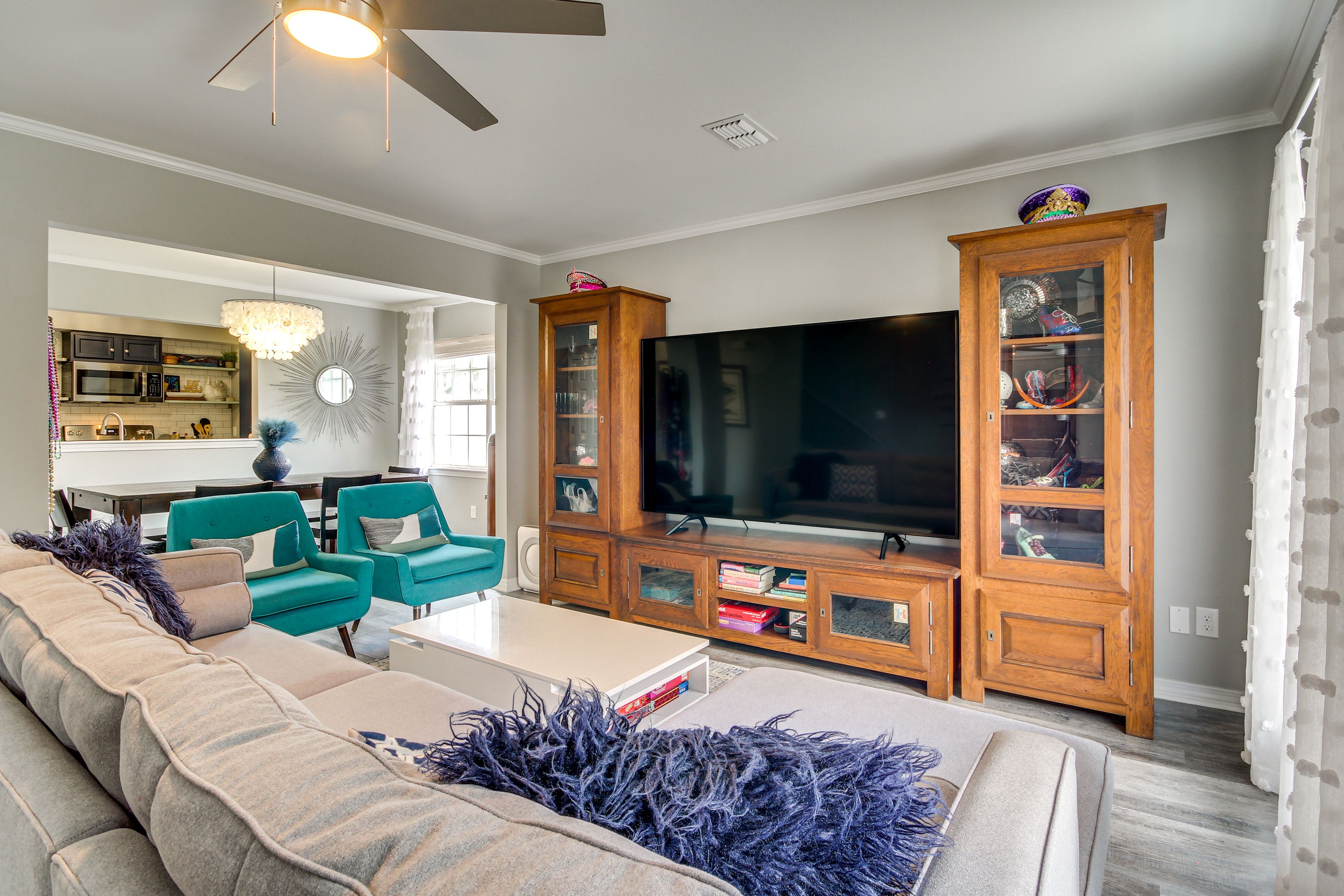 Bay St. Louis Vacation Rental | 3BR | 2.5BA | 1,500 Sq Ft | 2 Steps Required