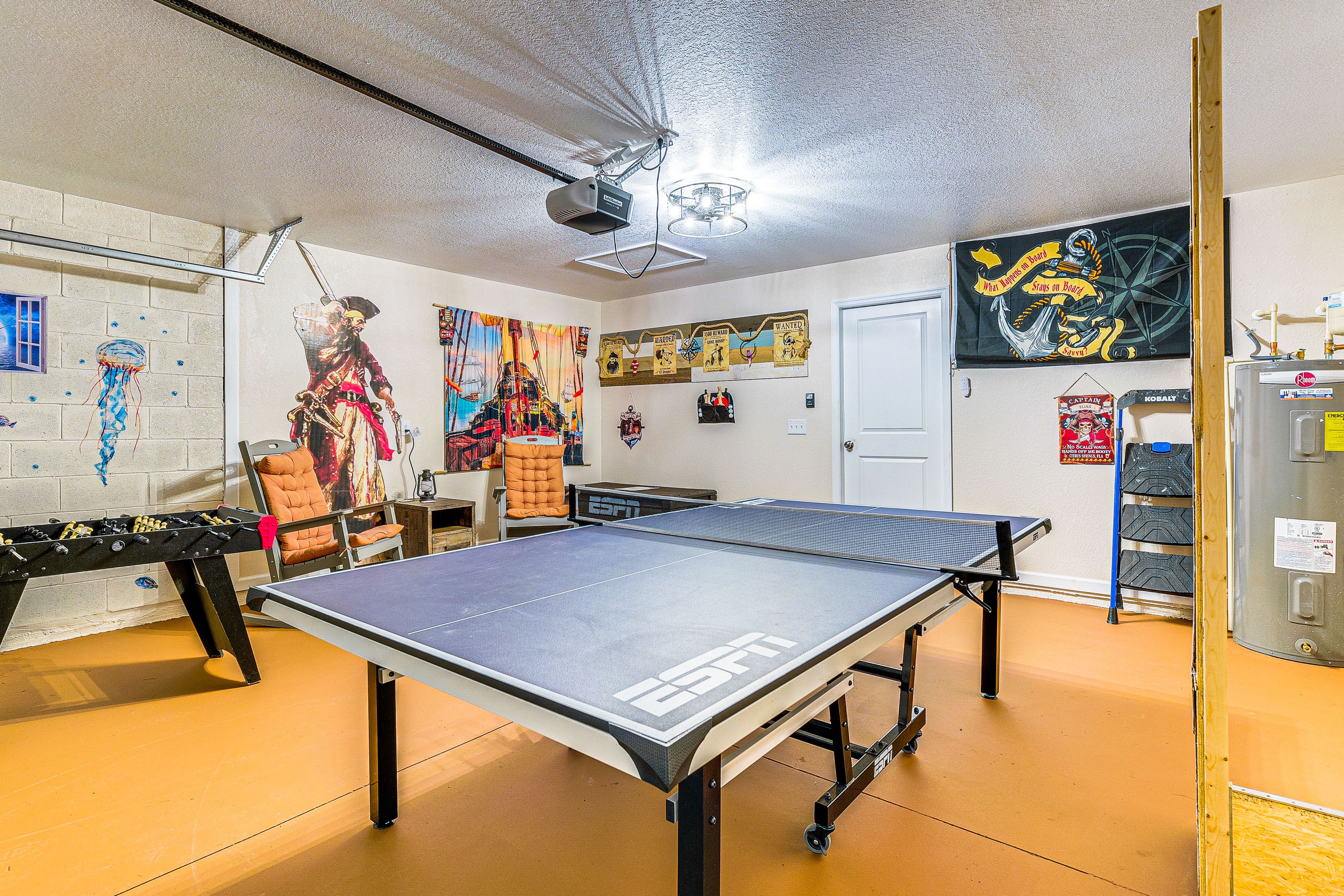 Garage Game Room | Single-Story House | In-Unit Laundry | Self Check-In