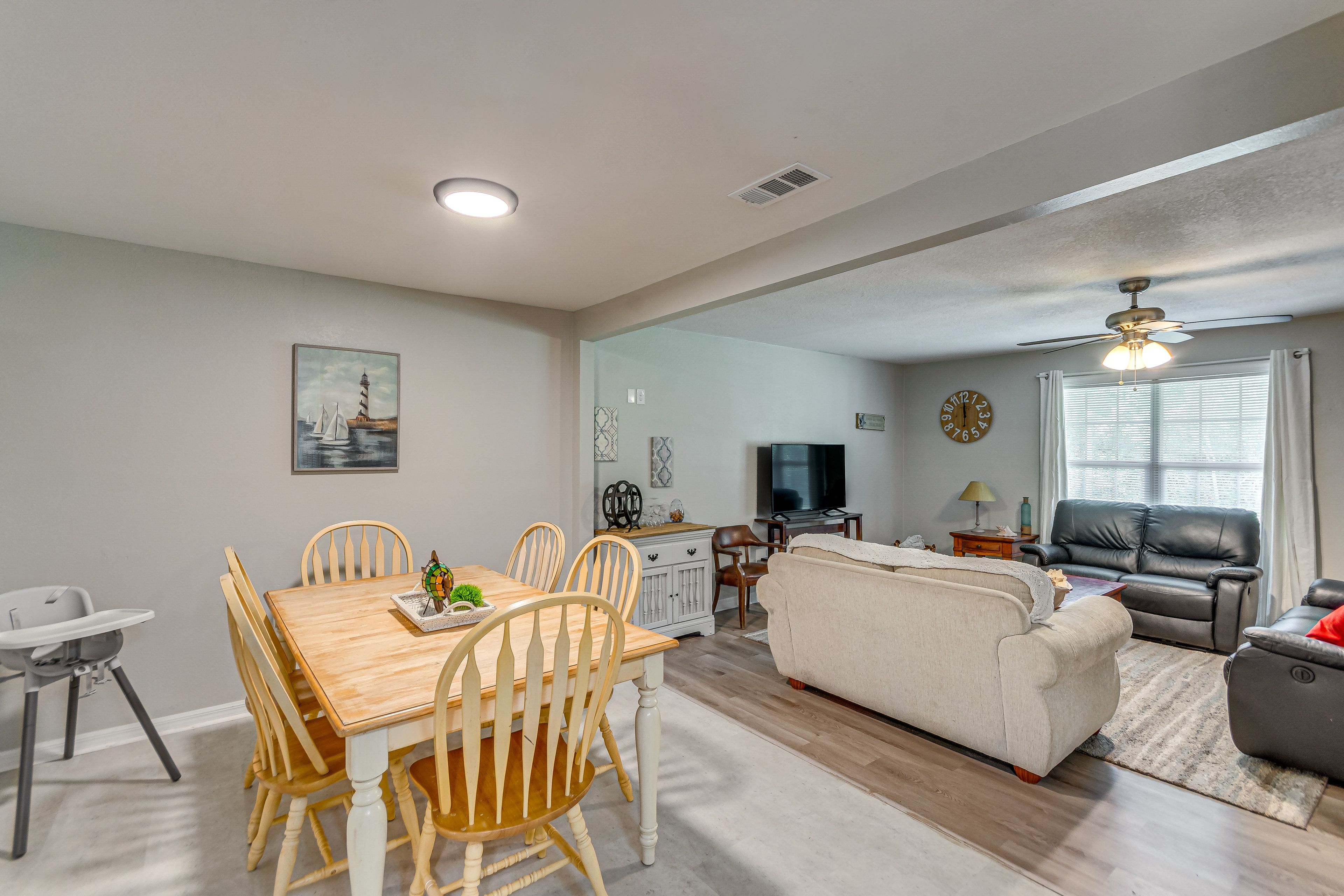 Dining Area | High Chair | Dishware/Flatware Provided