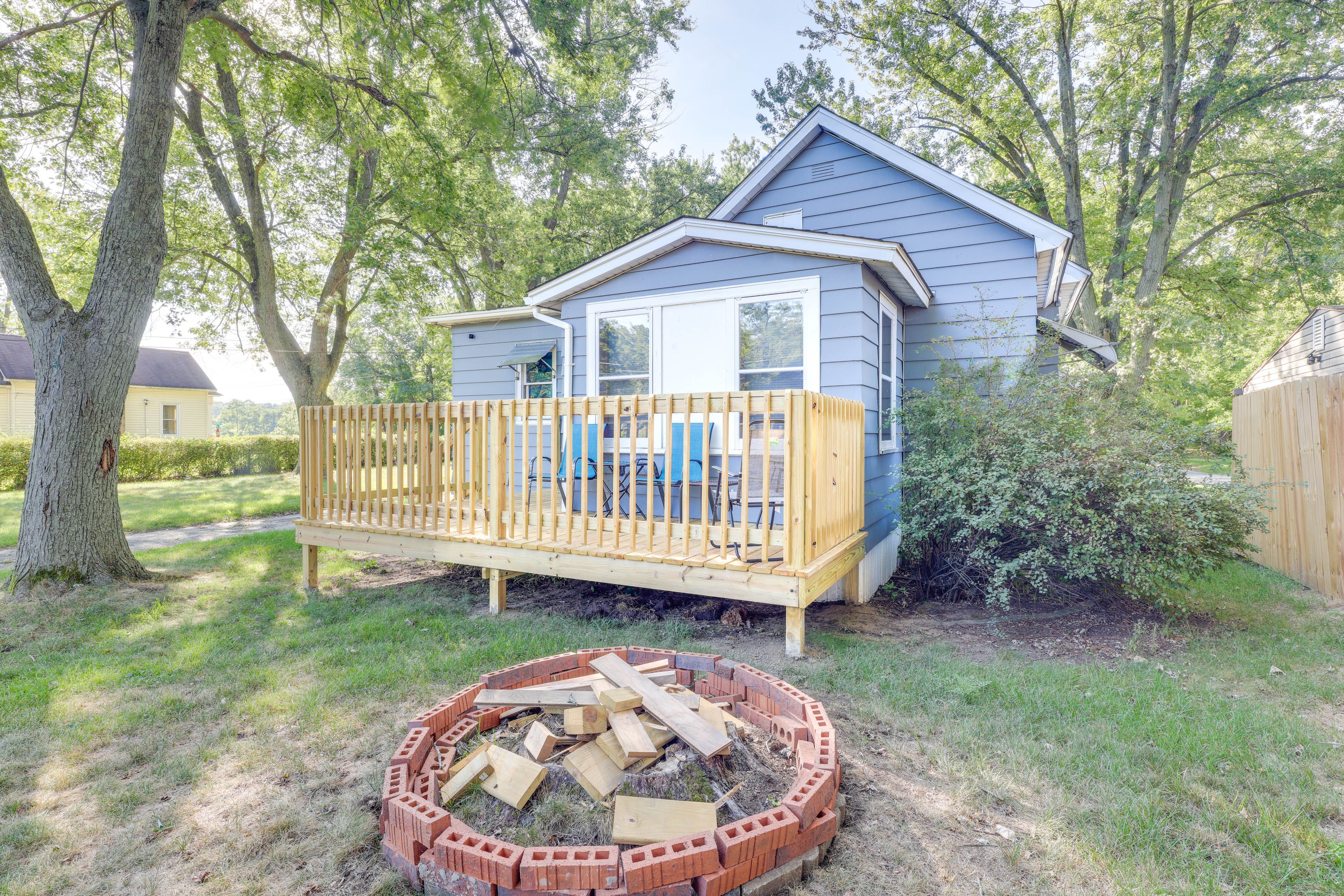 Home Exterior | Furnished Deck | Fire Pit