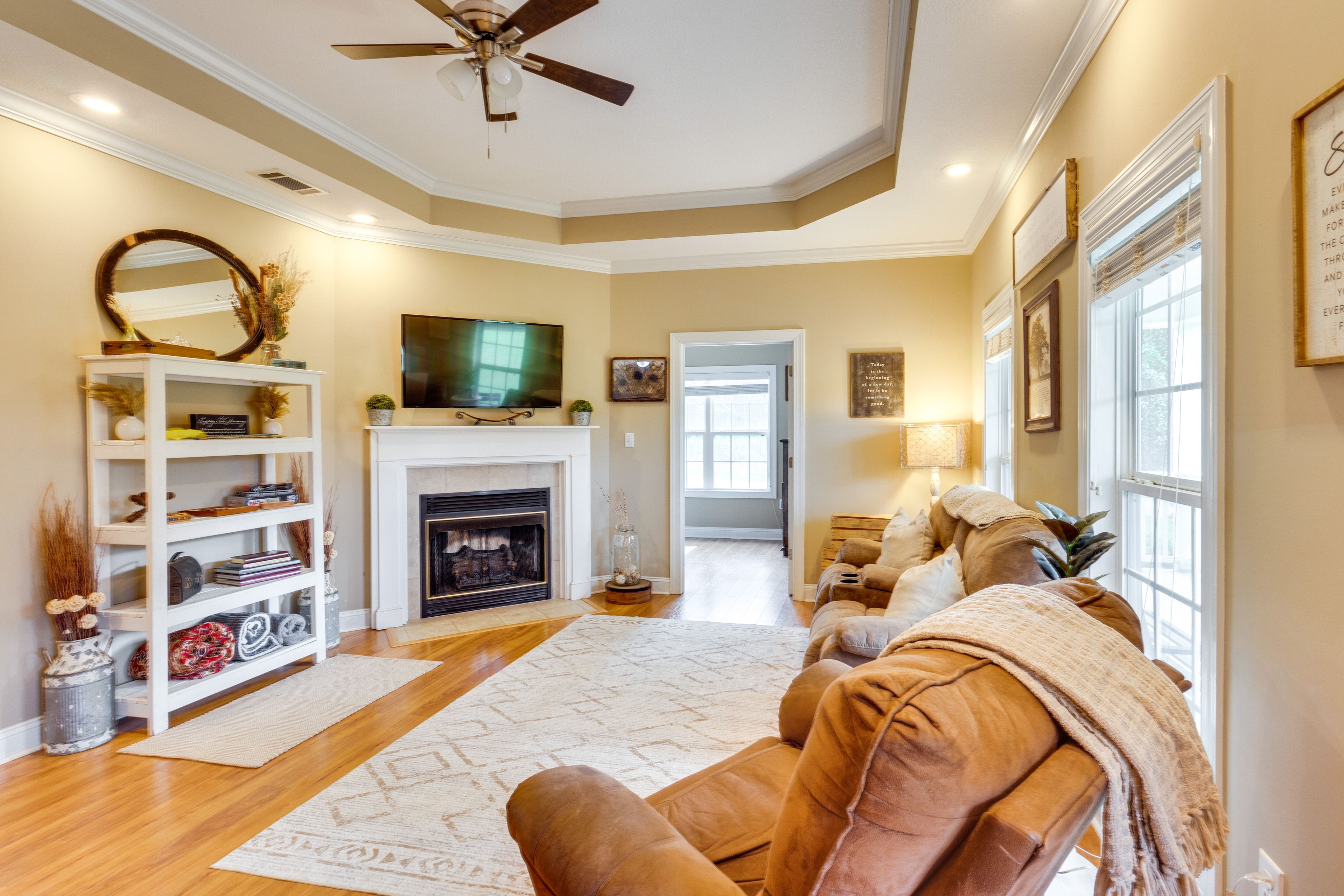 Living Room | Smart TV w/ Firestick | Central Heating & A/C