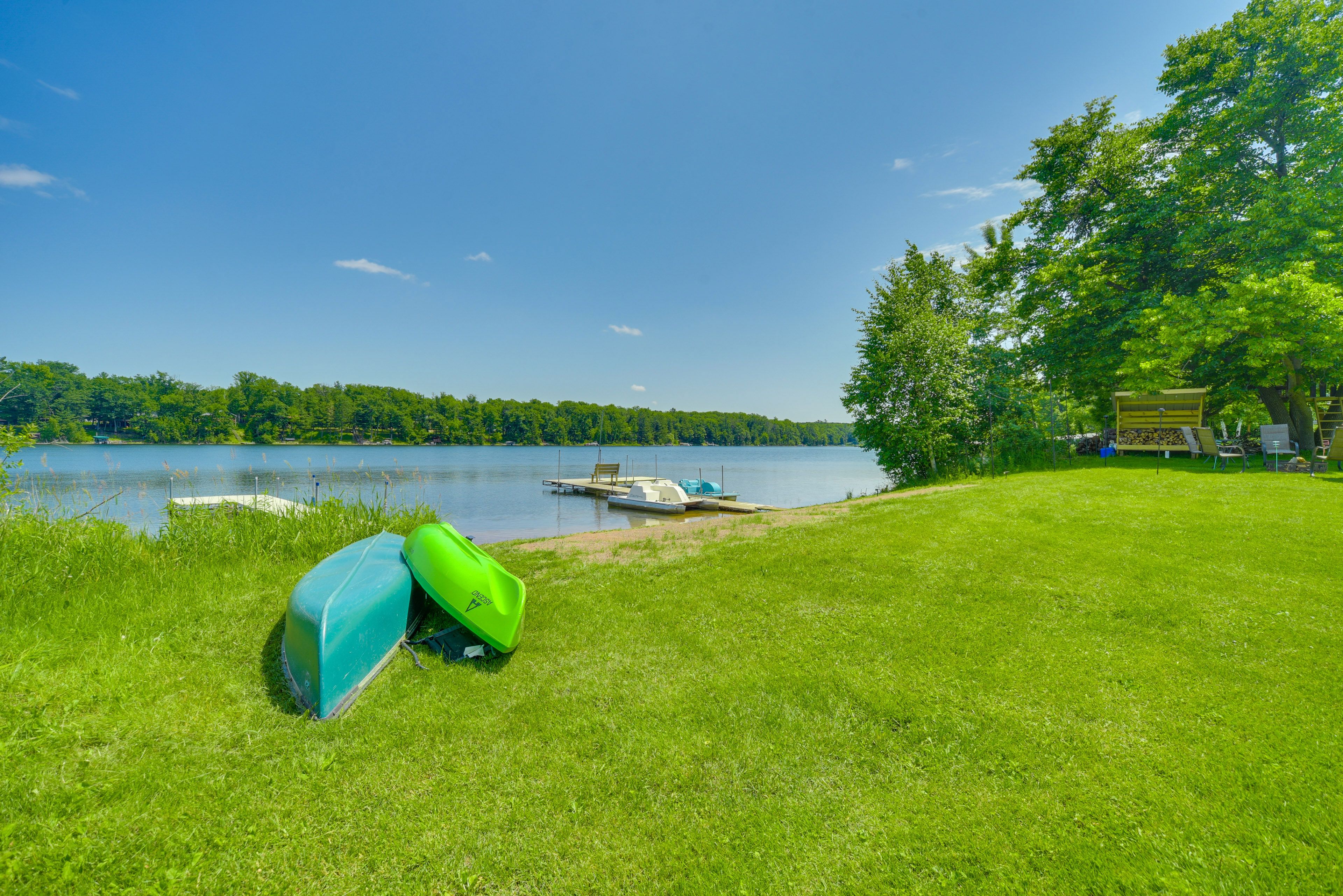 Private Dock | Paddleboat Provided