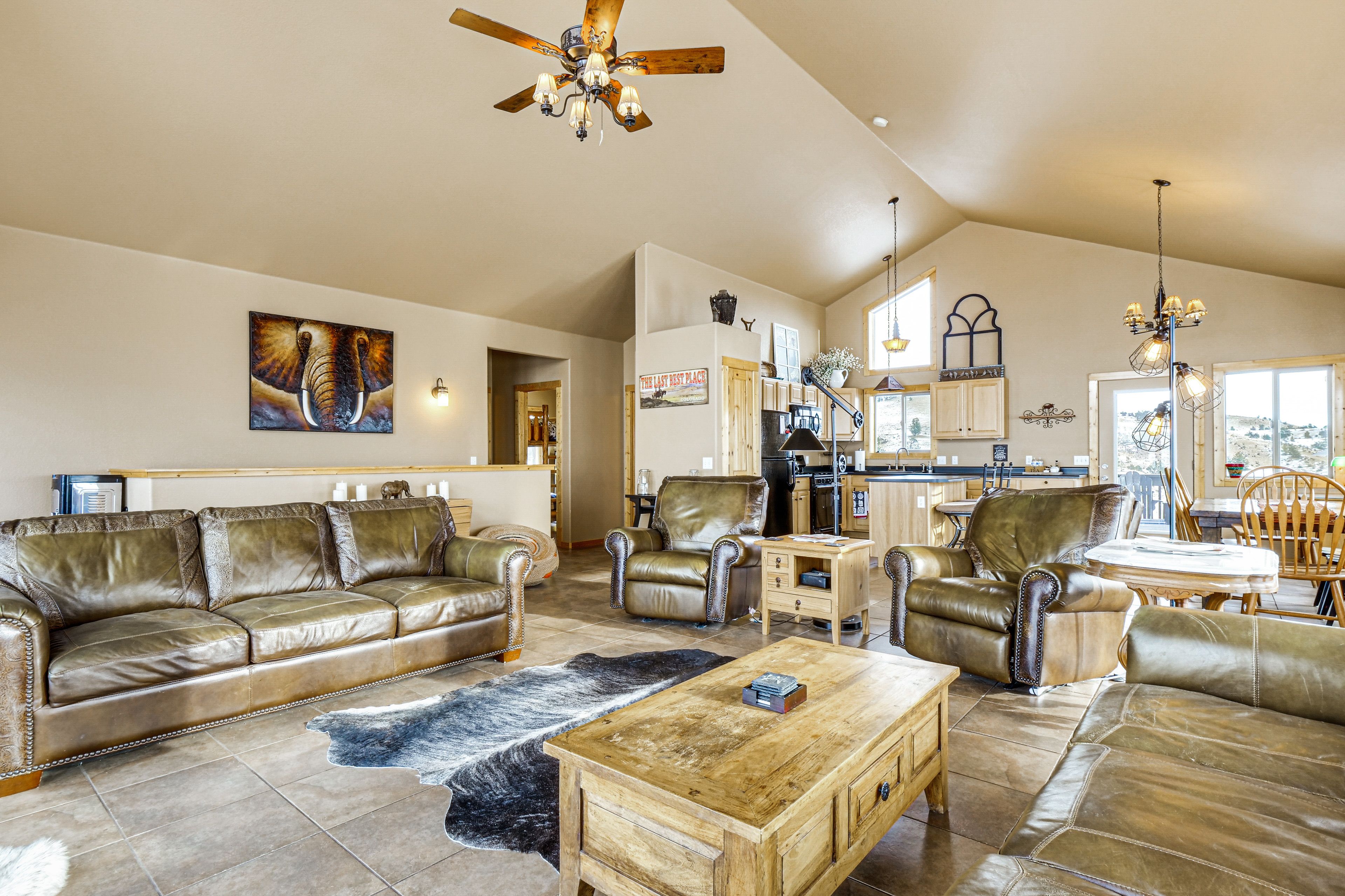 Main Living Room | Mountain Views | Upper Level