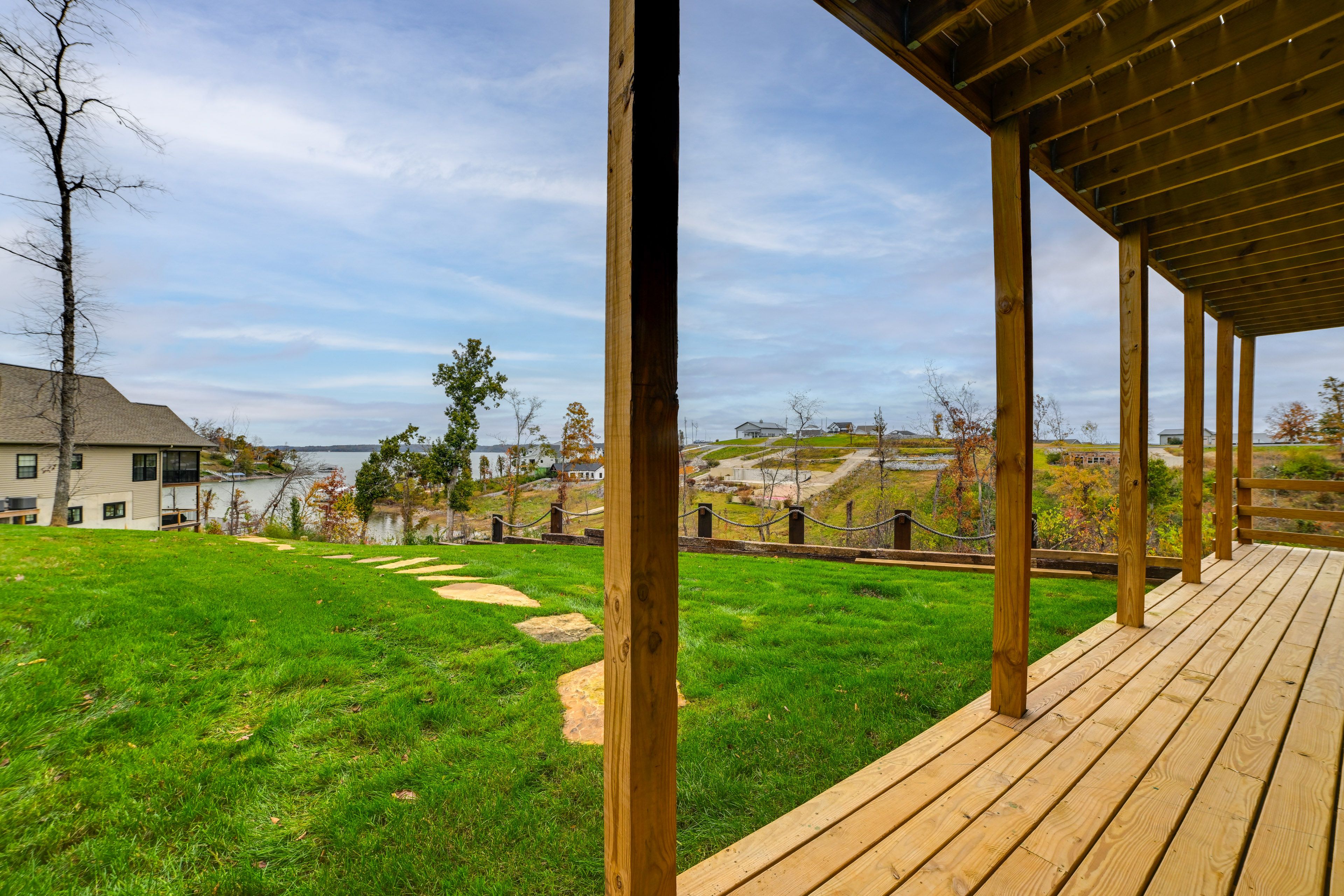 Cabin Exterior | Private Yard | Lake Views & Access