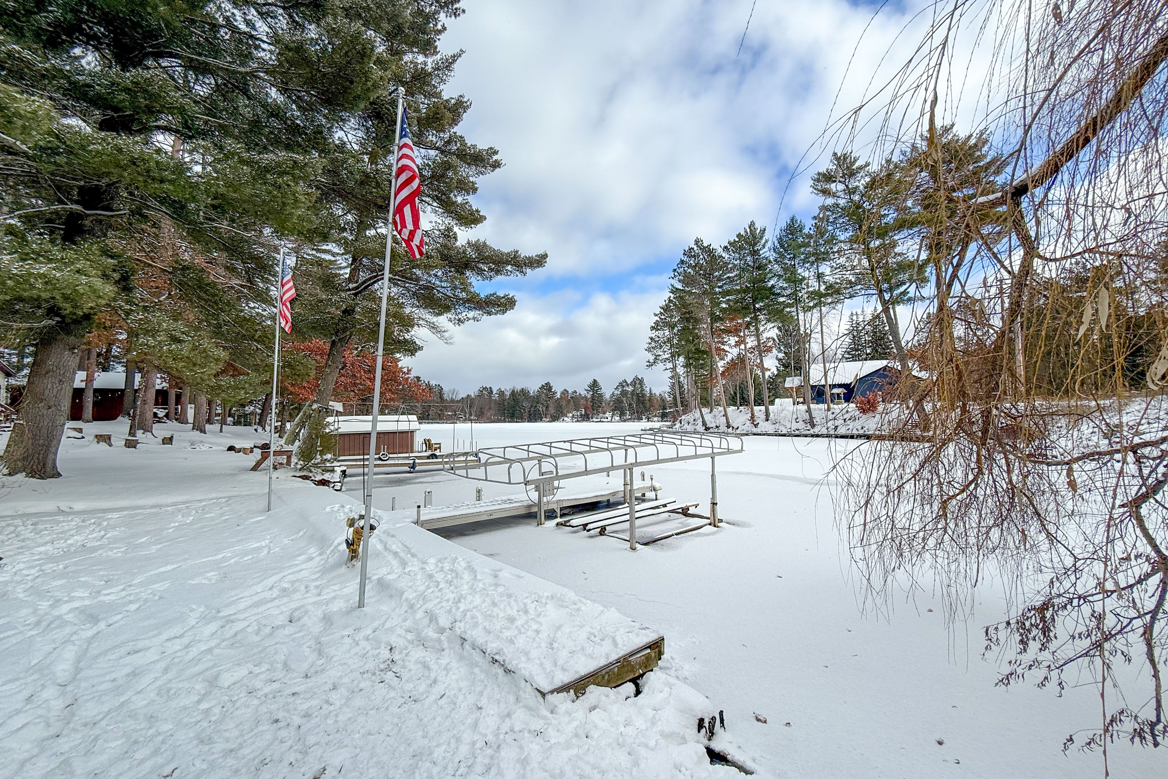 Post Lake Access | Snowmobile Trail On-Site