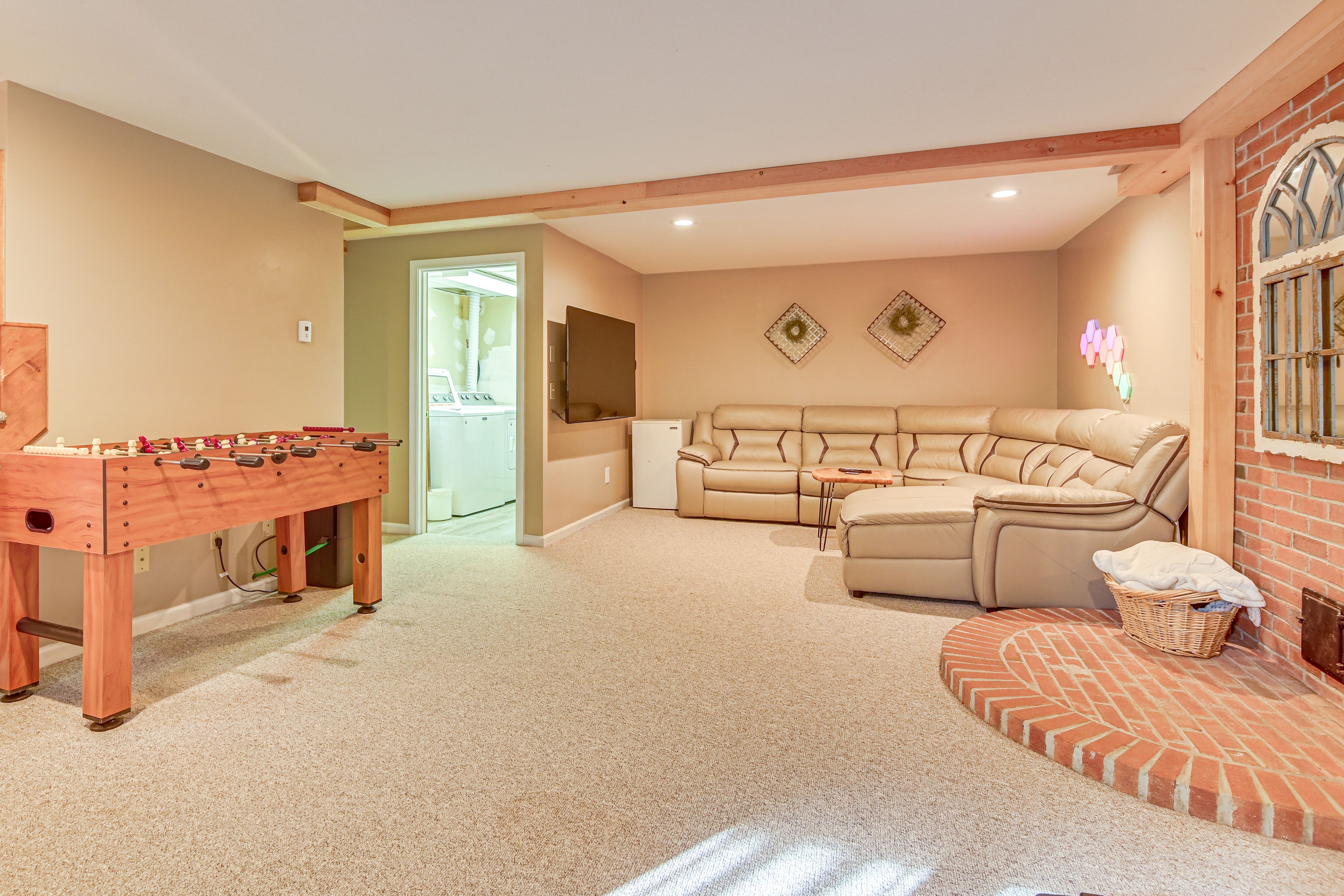 Additional Living Area | Basement | Foosball Table | Treadmill