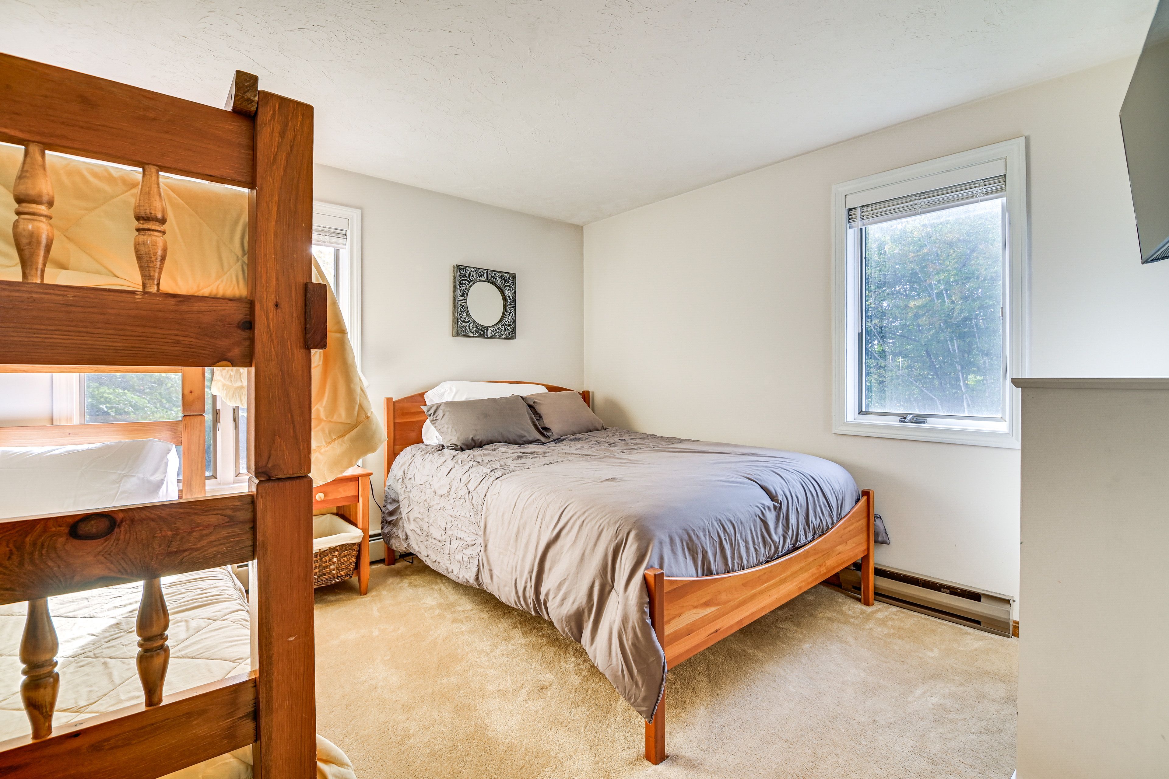 Bedroom 2 | 1st Floor | Queen Bed | Twin Bunk Bed