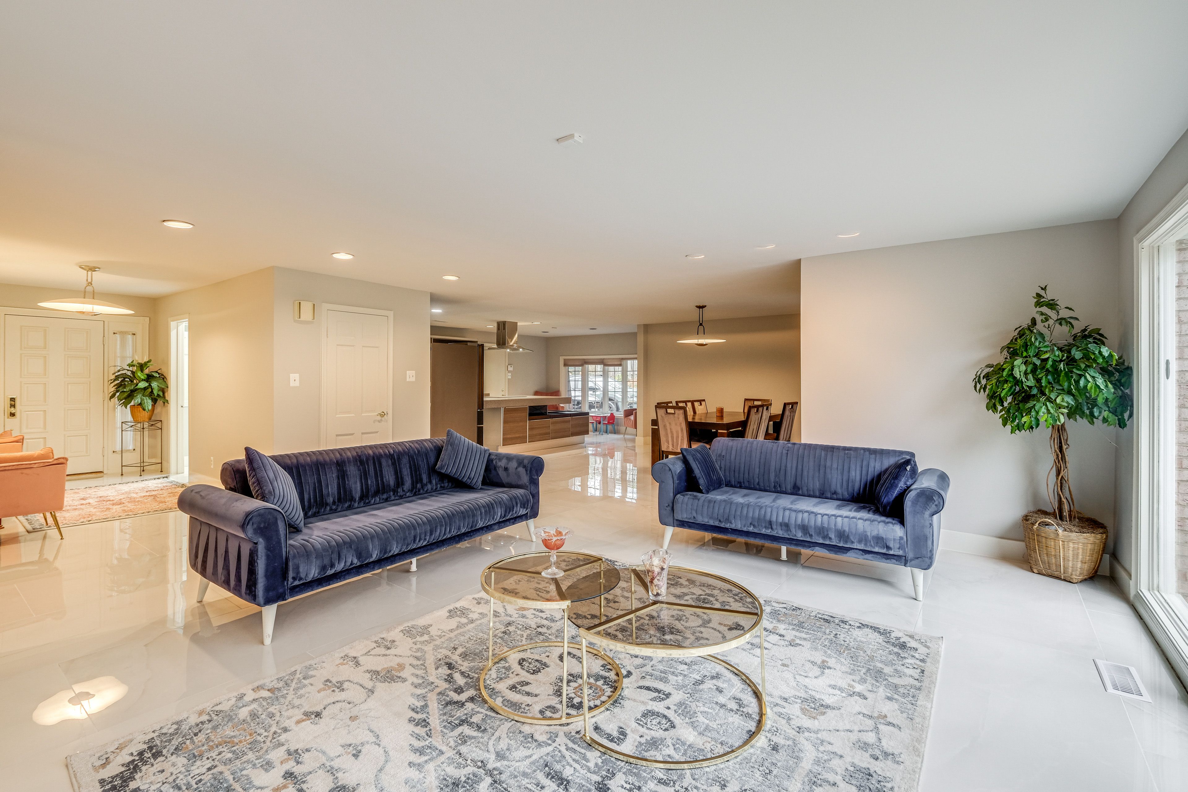 Living Room | 2-Story House | Central Heating & A/C | In-Unit Laundry