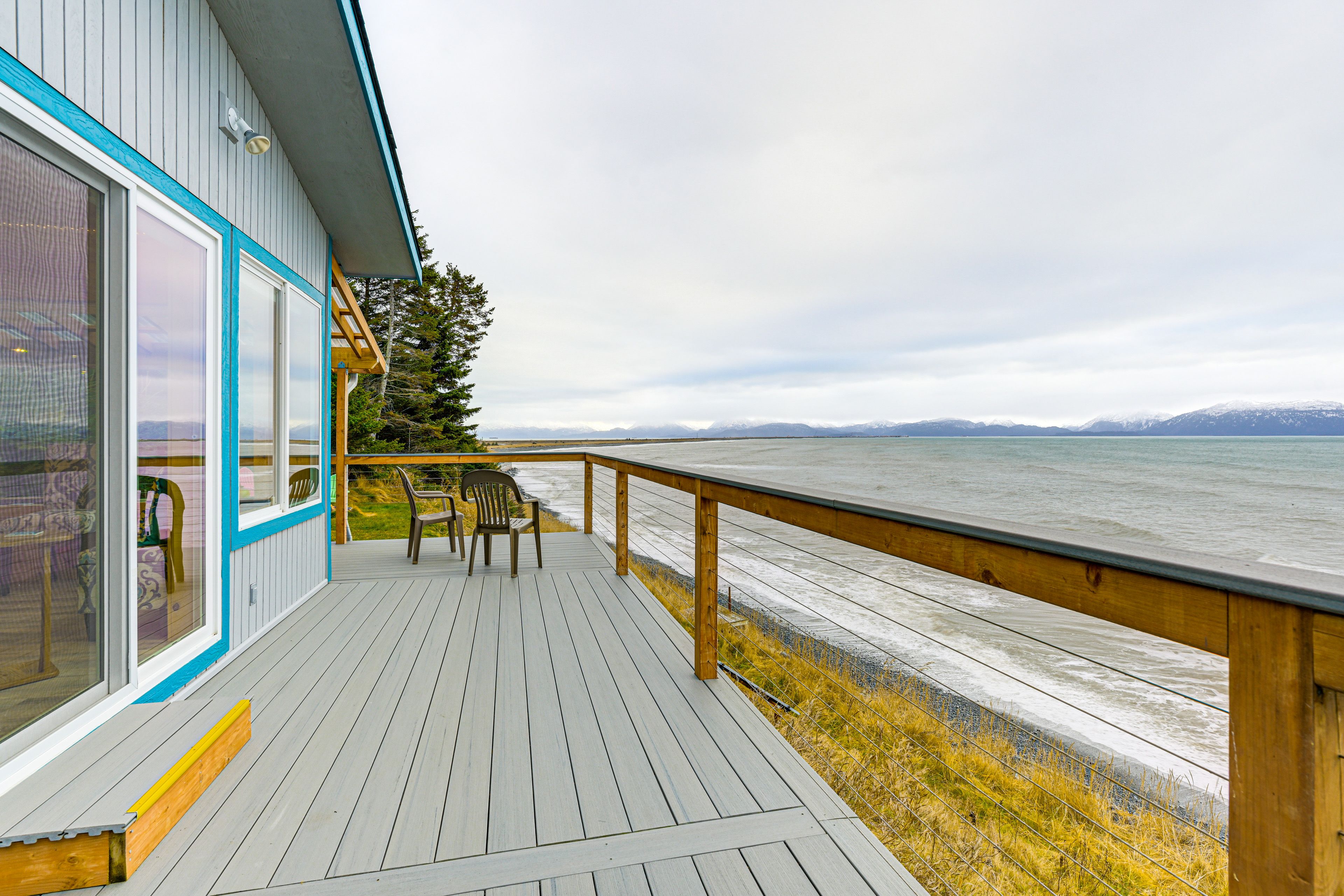 Home Exterior | Wraparound Deck | Bay, Mountain & Glacier Views
