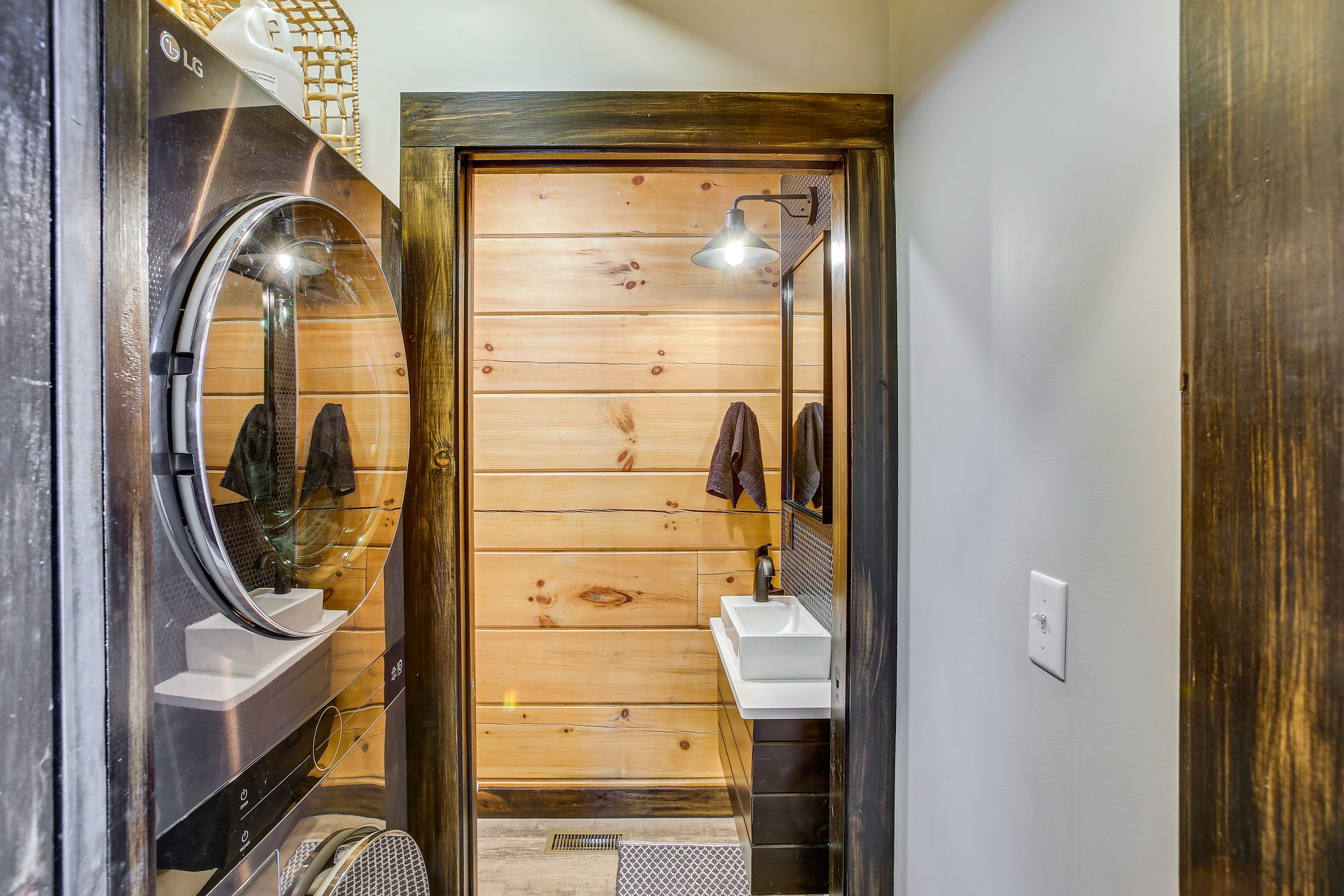 Half Bathroom | Washer & Dryer | Main Level