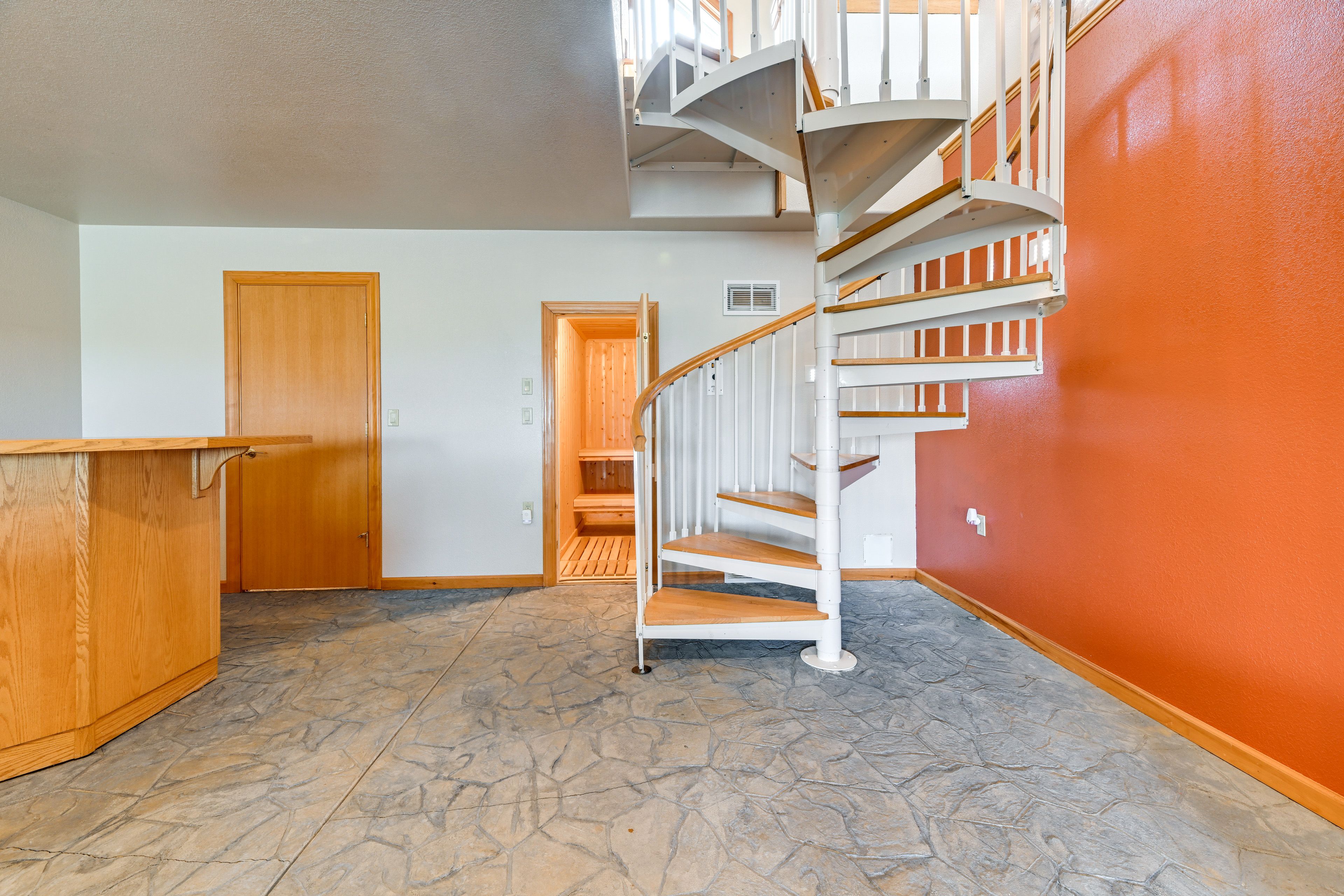 Spiral Stairs to Access Lower Level