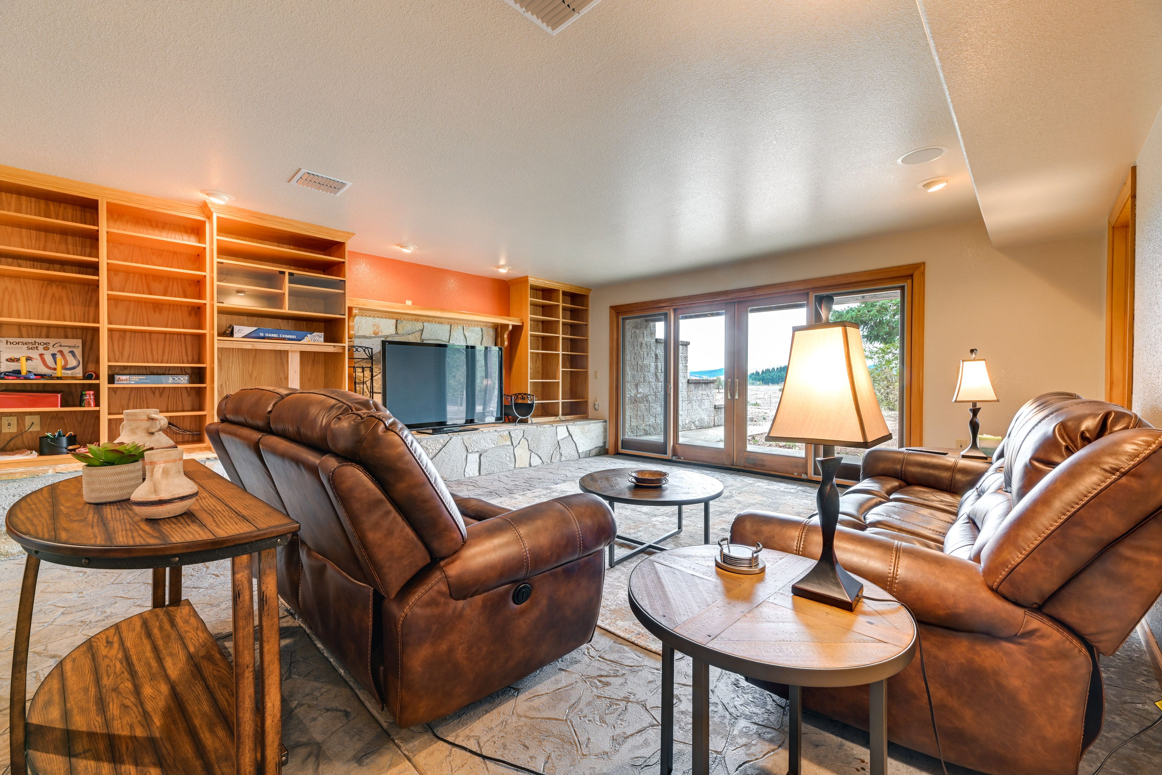 Additional Living Space | Lower Level | Smart TV | Patio Access