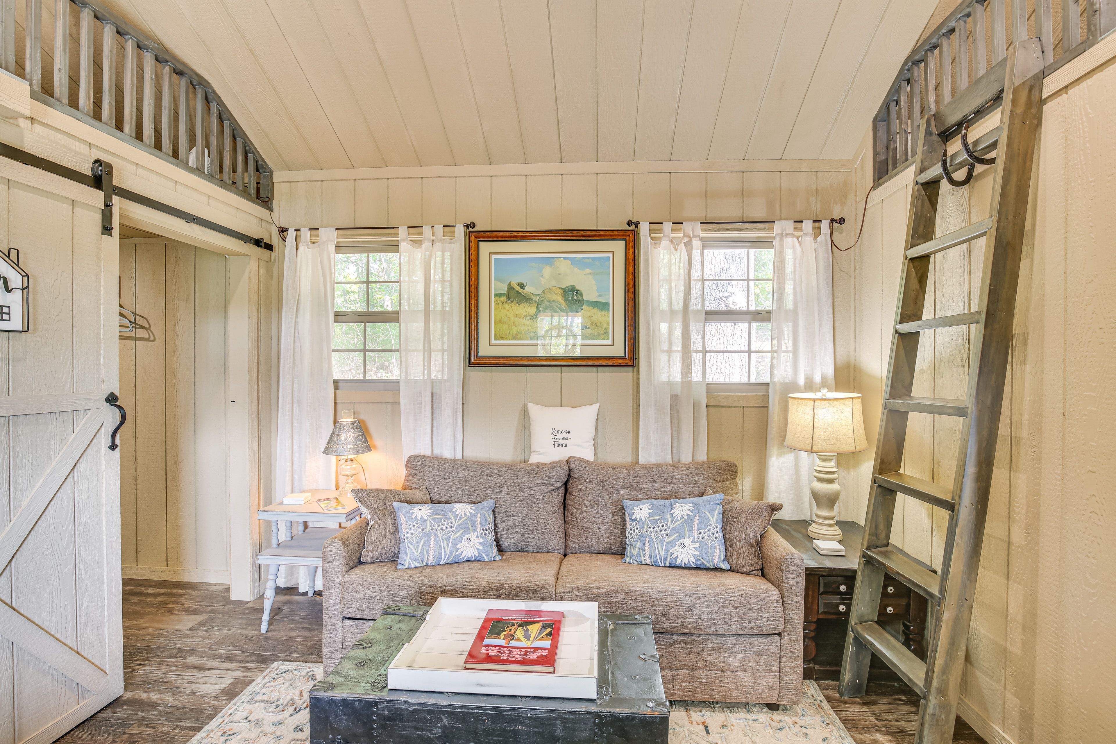 2 Loft Sleeping Areas | 2 Queen Beds | Ladder Required