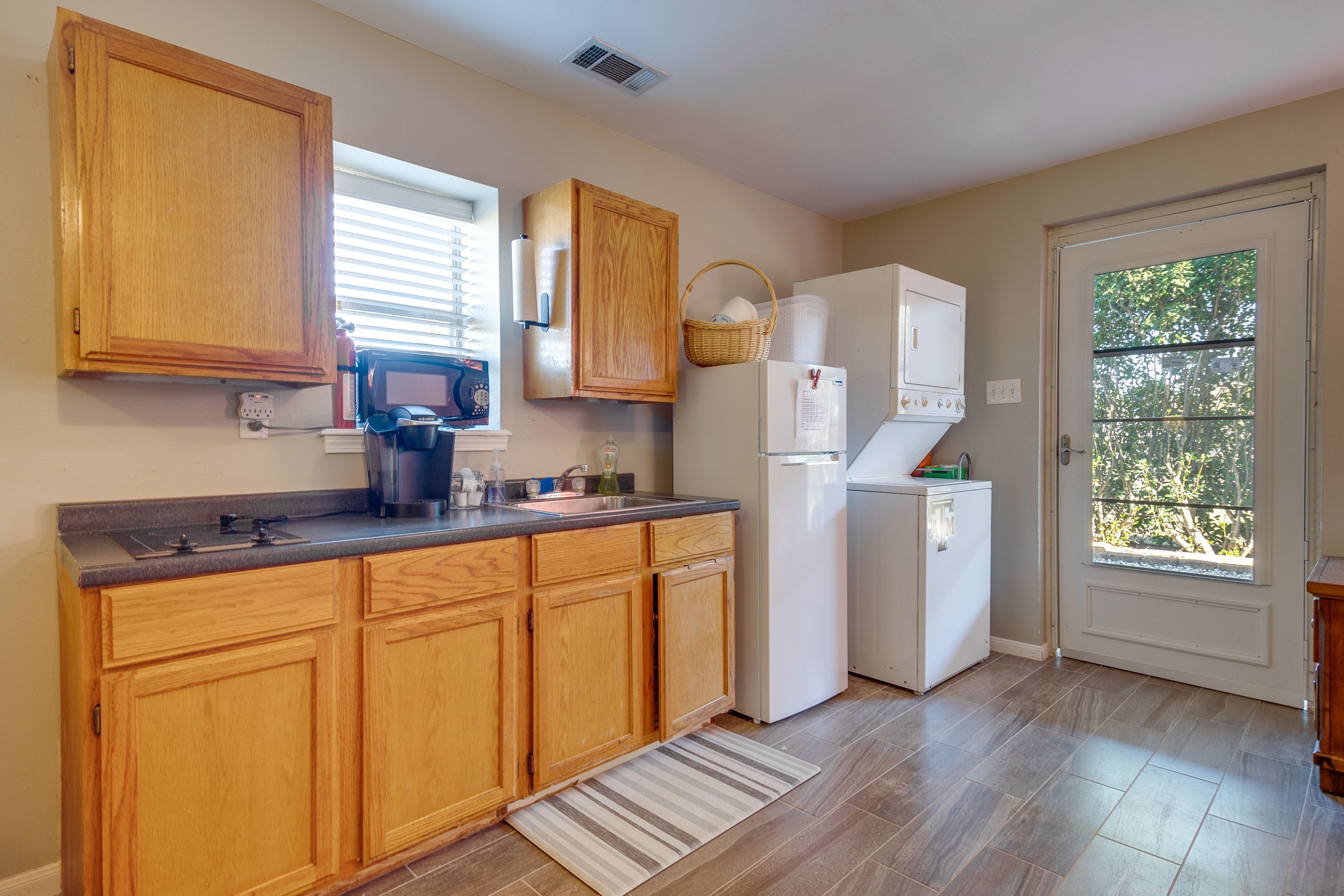 Kitchenette | Keurig Coffee Maker | Washer & Dryer