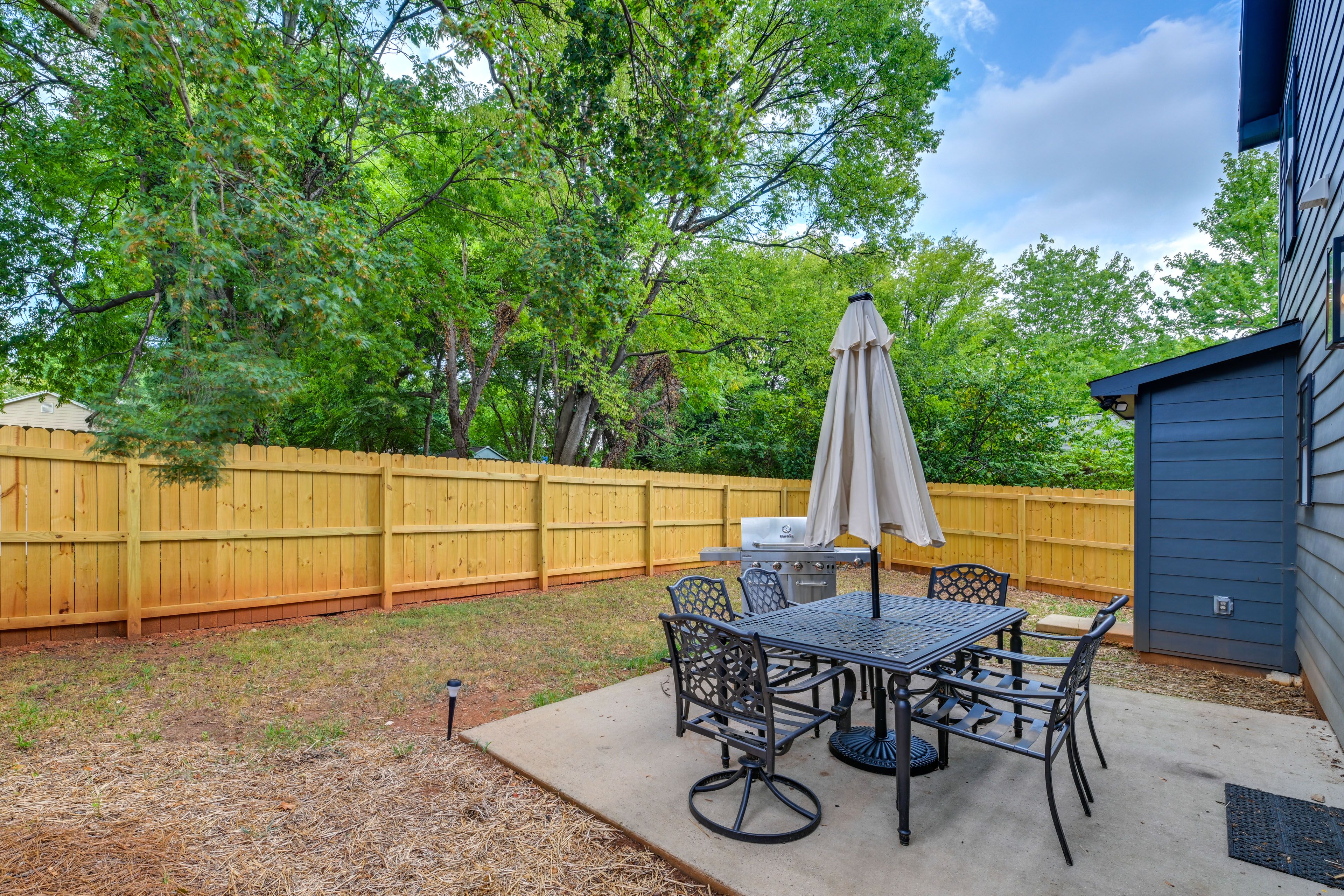 Fenced Backyard | Patio | Dining Area | Gas Grill