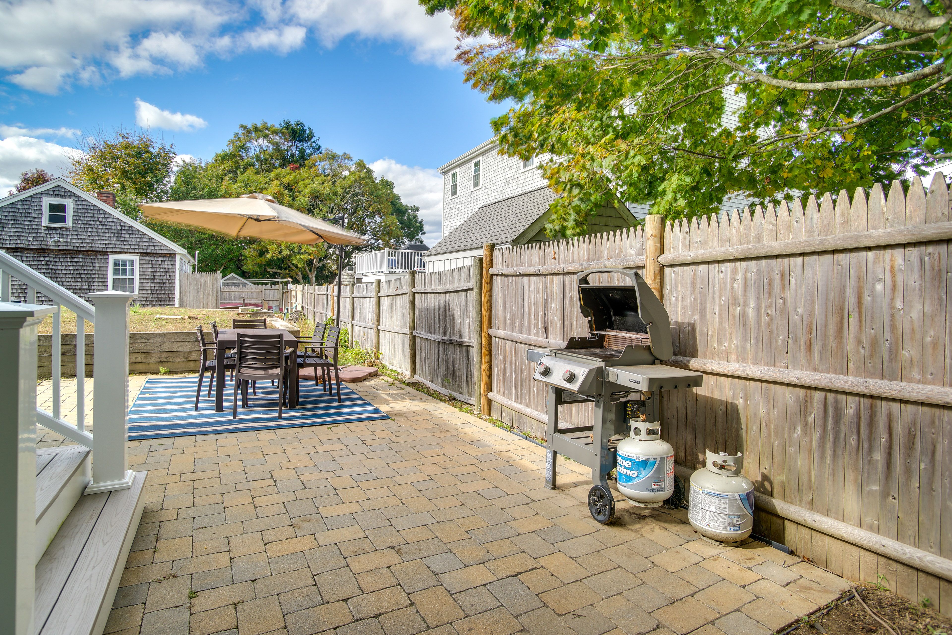 Dennis Port Vacation Rental | 3BR | 1BA | Steps Required | 884 Sq Ft