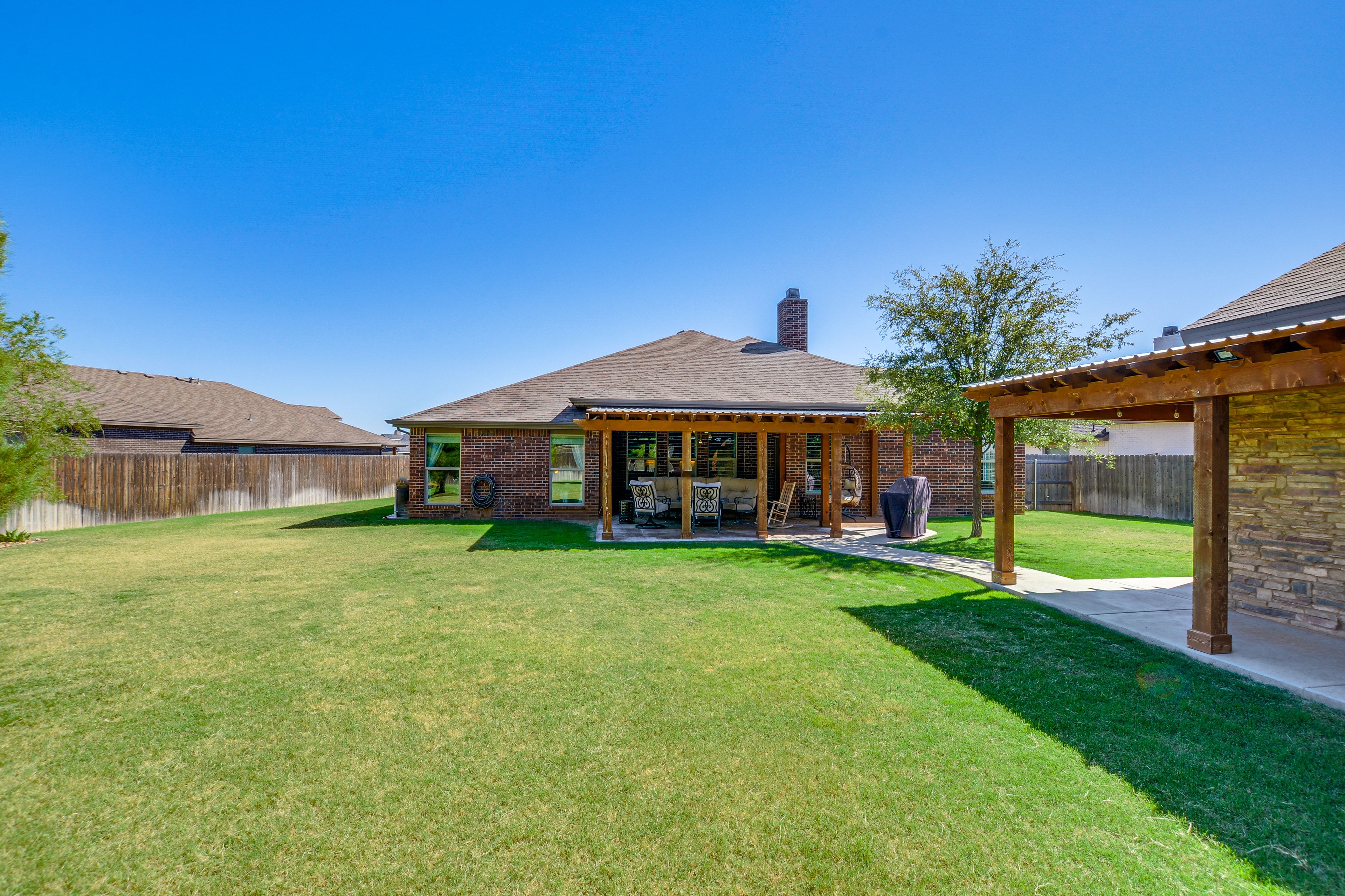 Patio | Gas Grill | Outdoor Seating | Spacious Yard