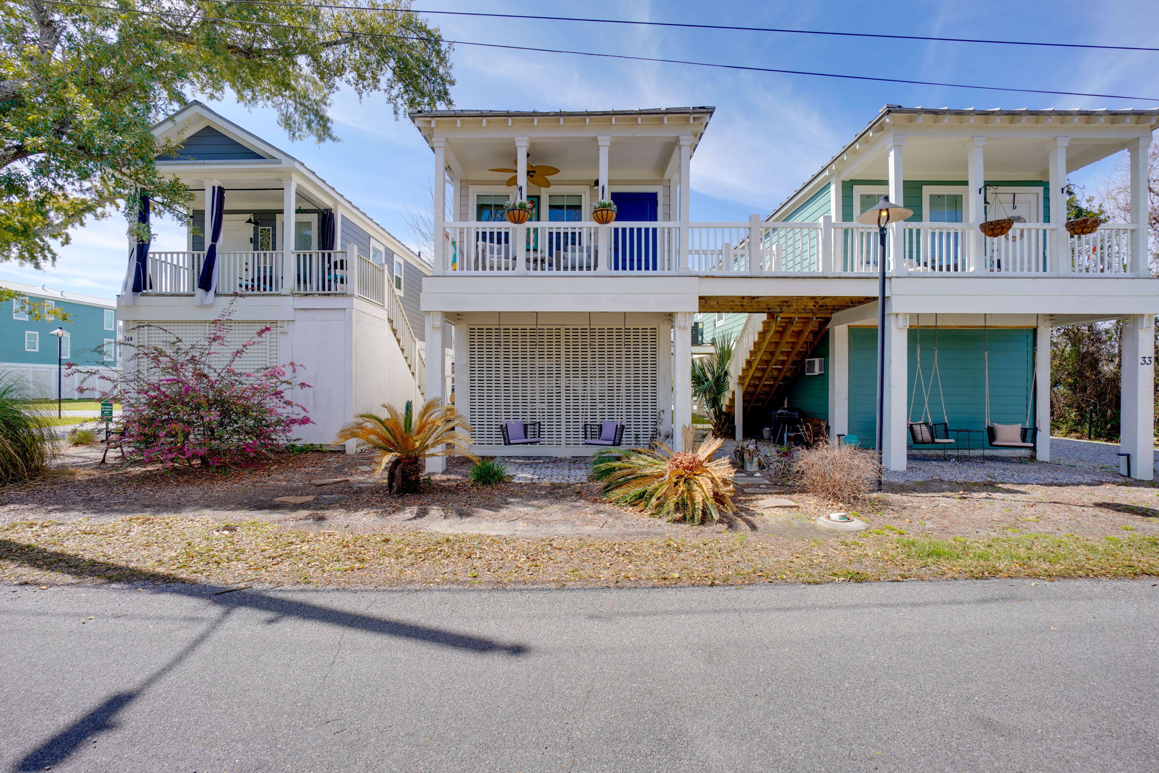 Property Exterior | Furnished Porch & Patio | Golf Cart (w/ Waiver)