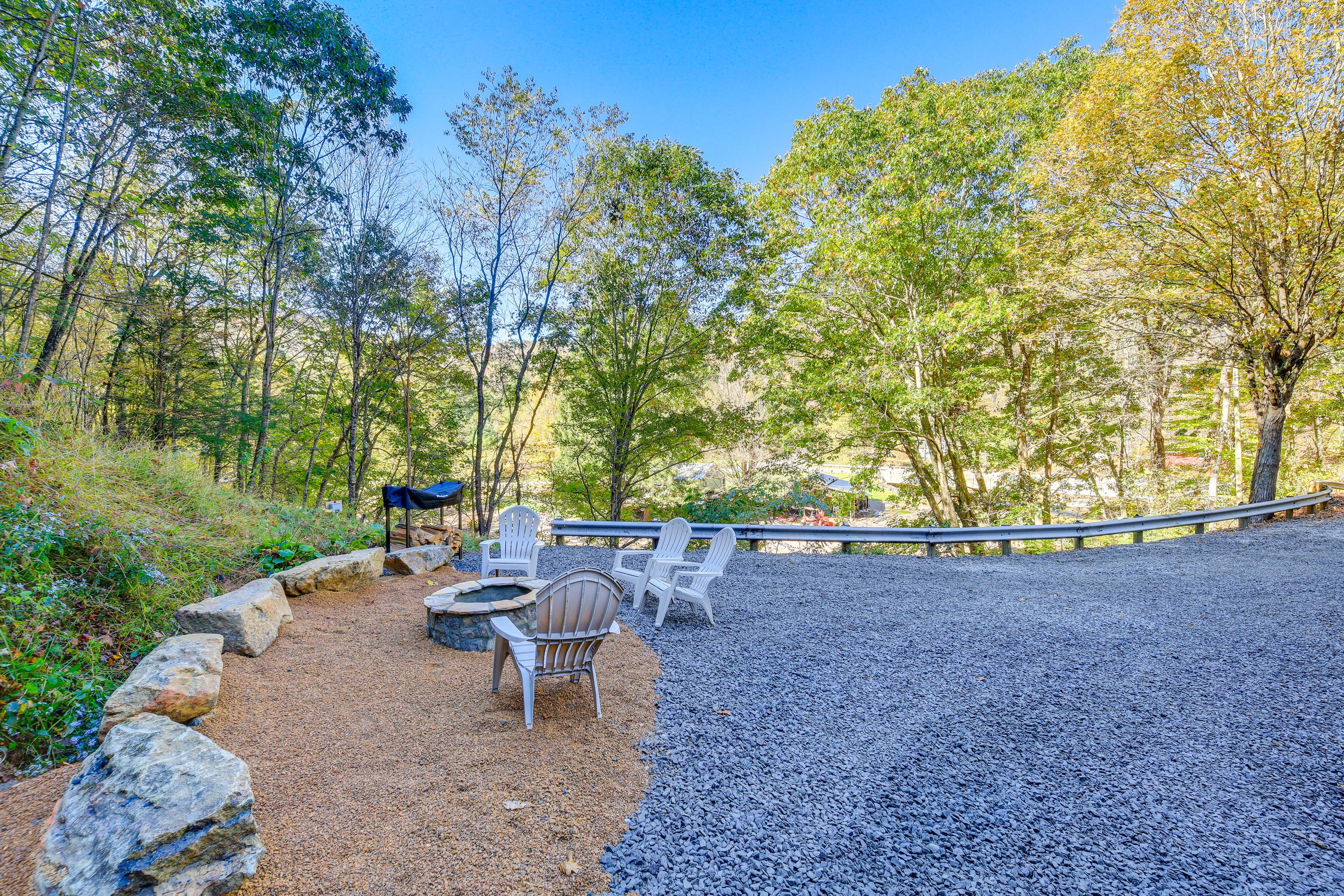 Wooded Yard | Fire Pit