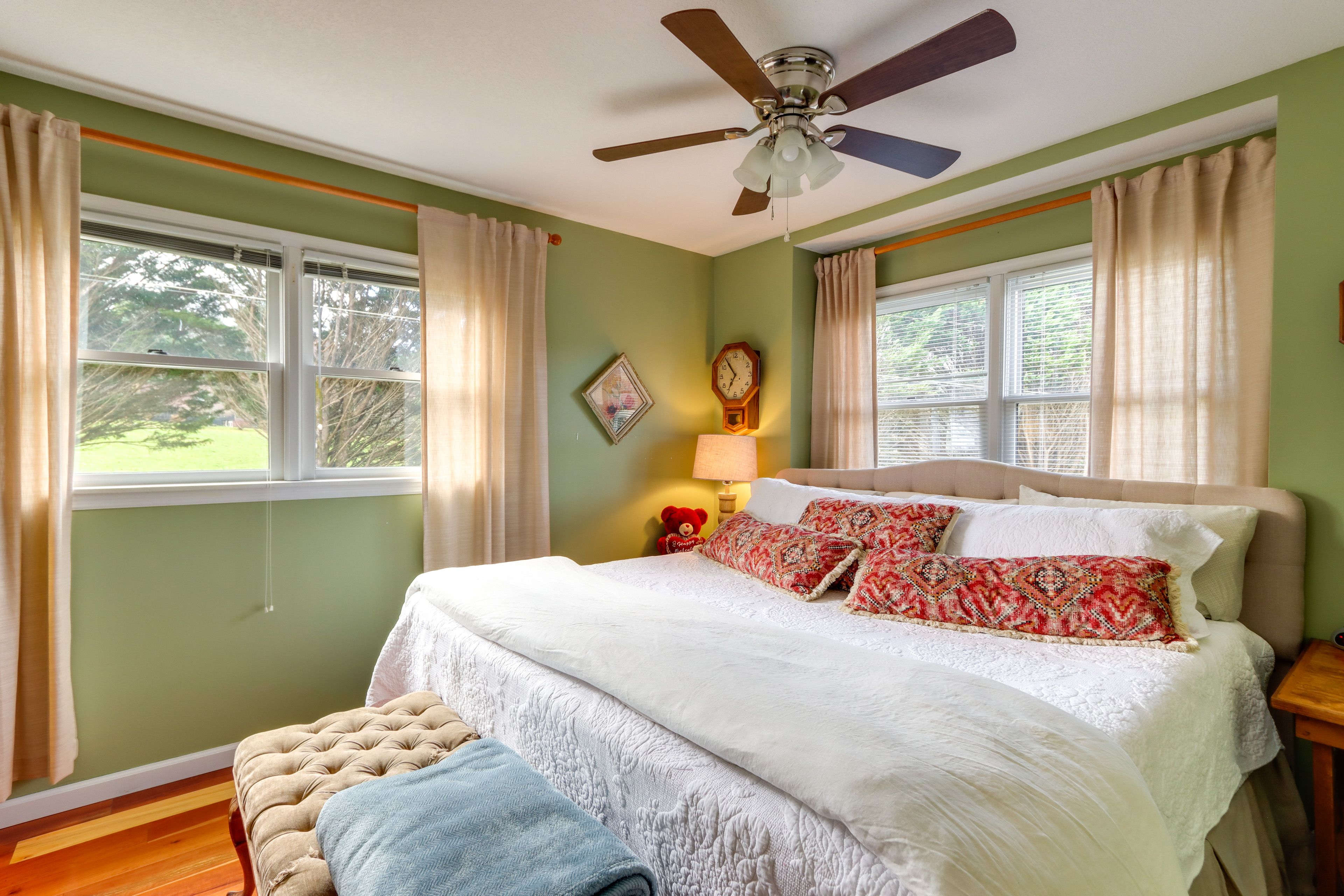 Bedroom 1 | 1st Floor | California King Bed | Linens Provided