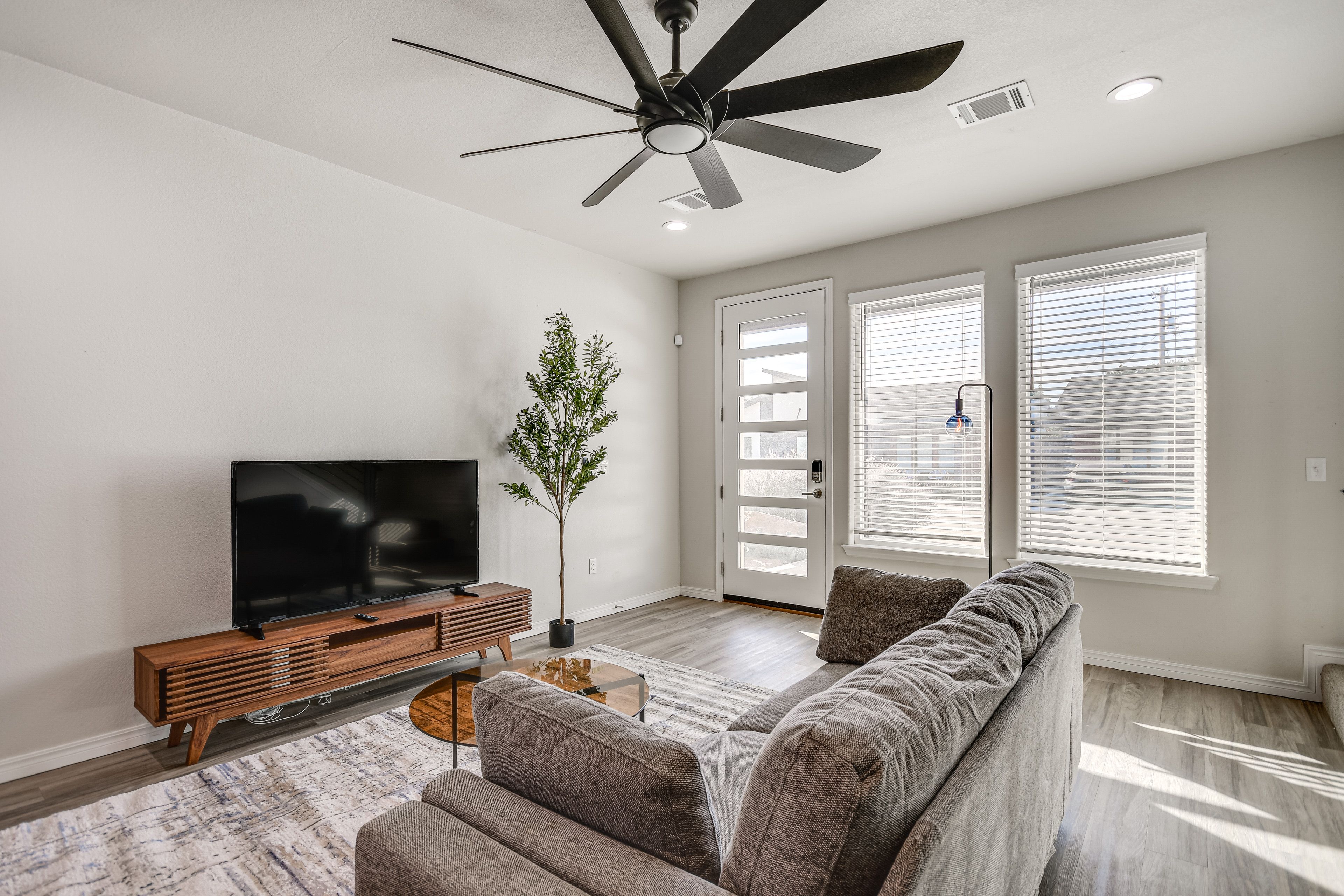 Living Room | 2-Story Townhome | Flat-Screen TV | Central A/C & Heating