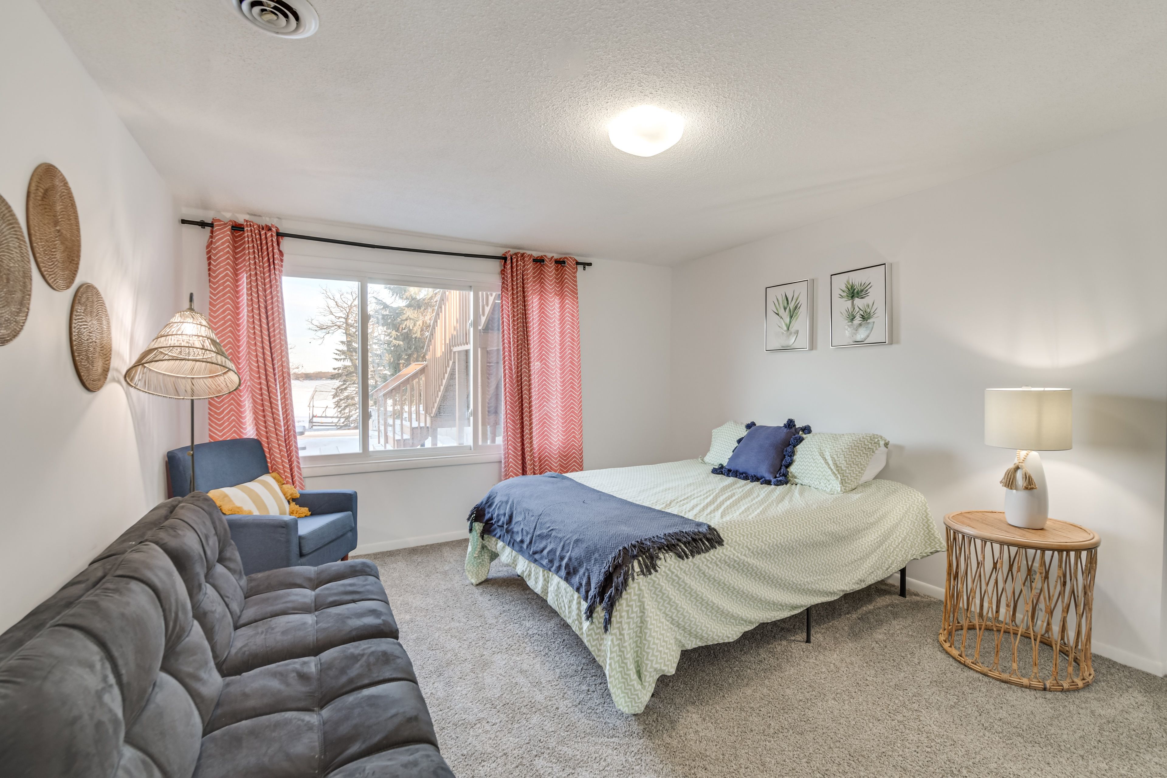Bedroom 2 | Queen Bed | Full Futon | Walk-In Closet