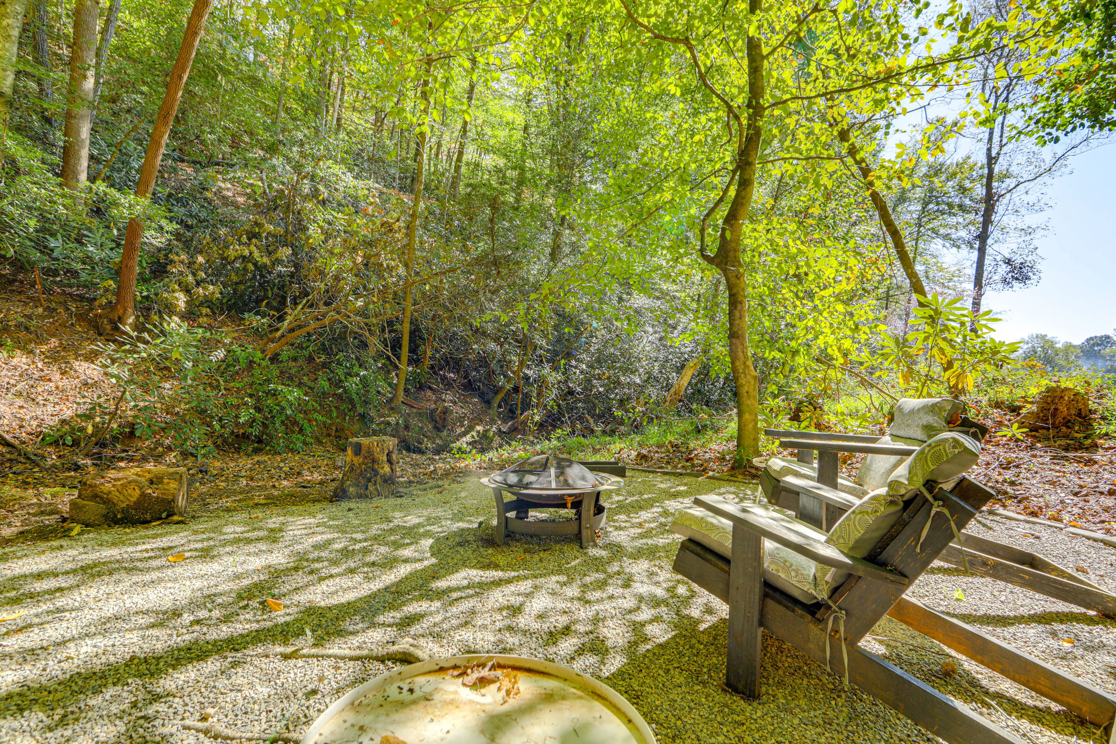 Streamside Sitting Area | Fire Pit