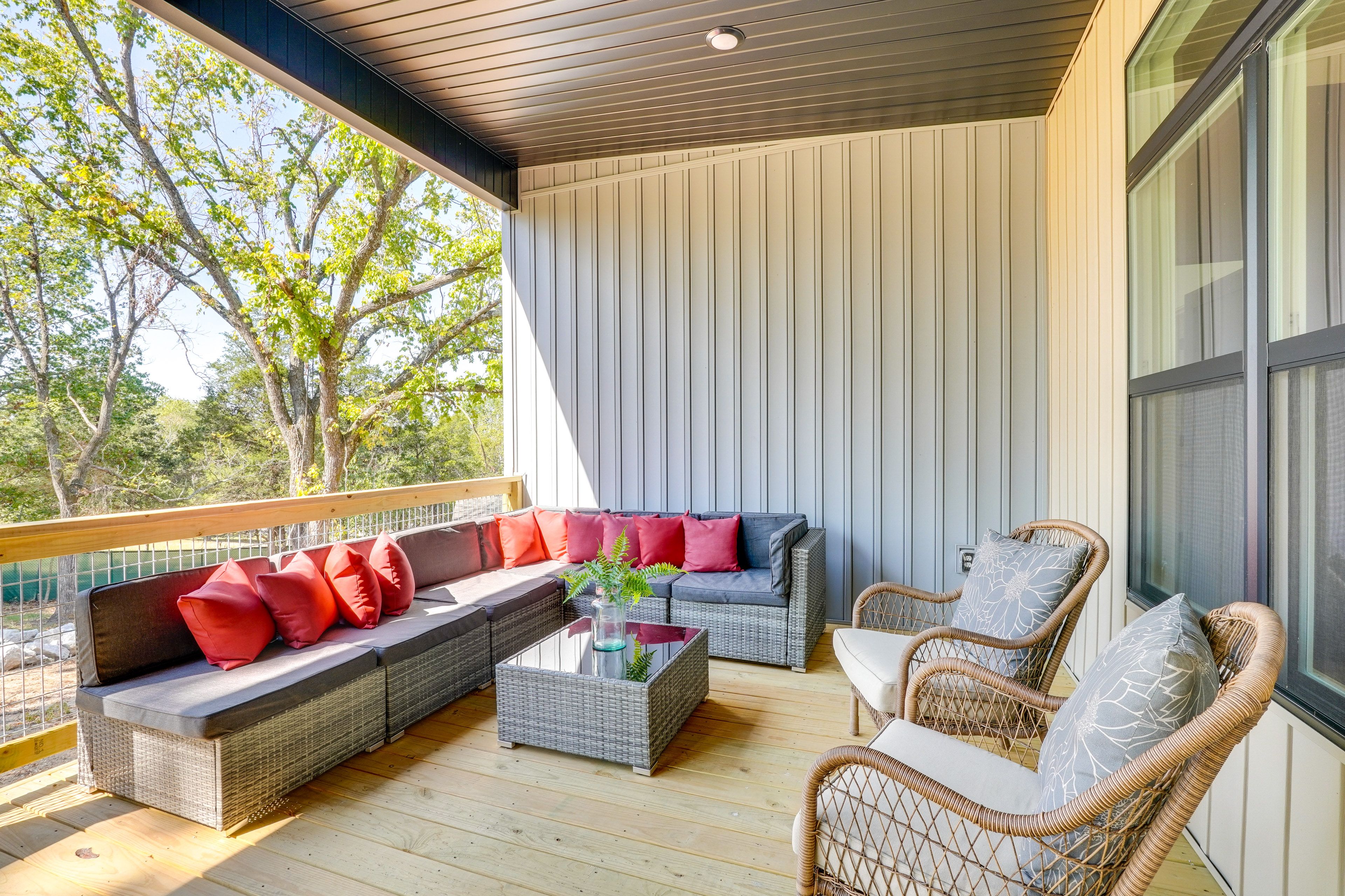 Deck | Partial Lake View | Grill | Single-Story Home