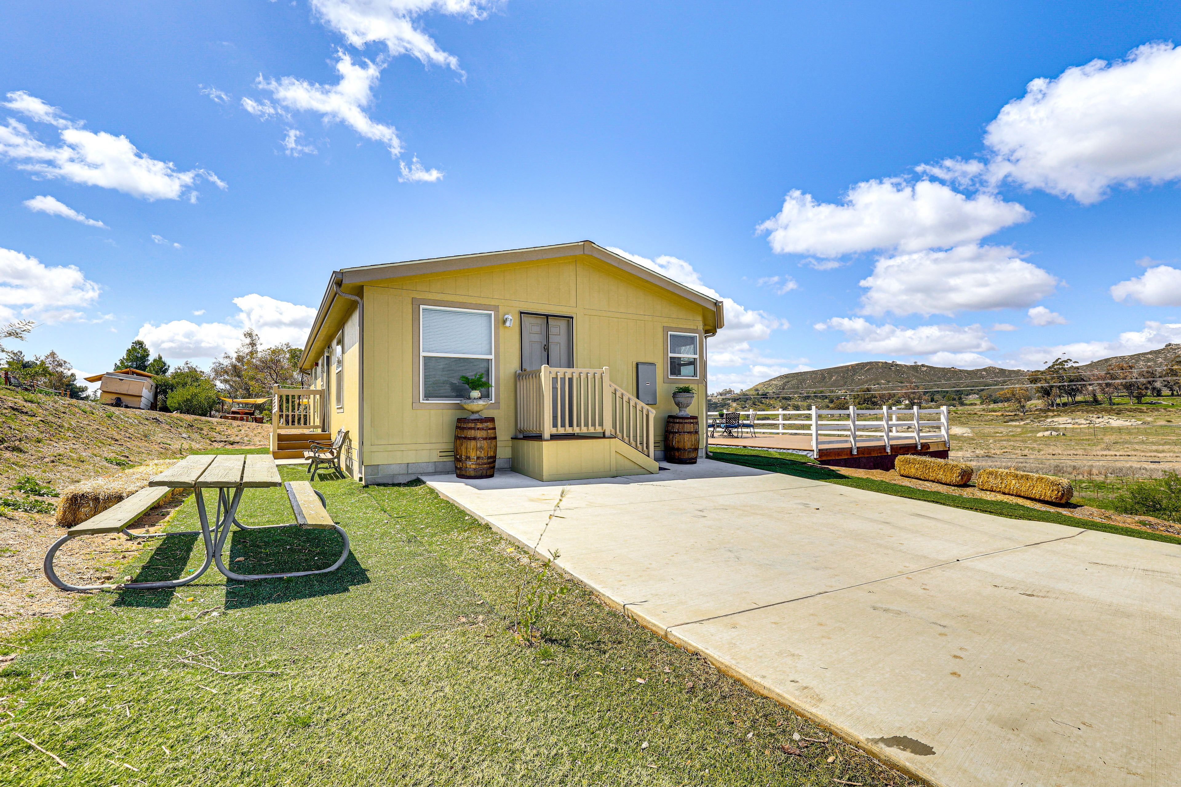 Property Exterior | Single-Story Home | Mountain & Valley Views