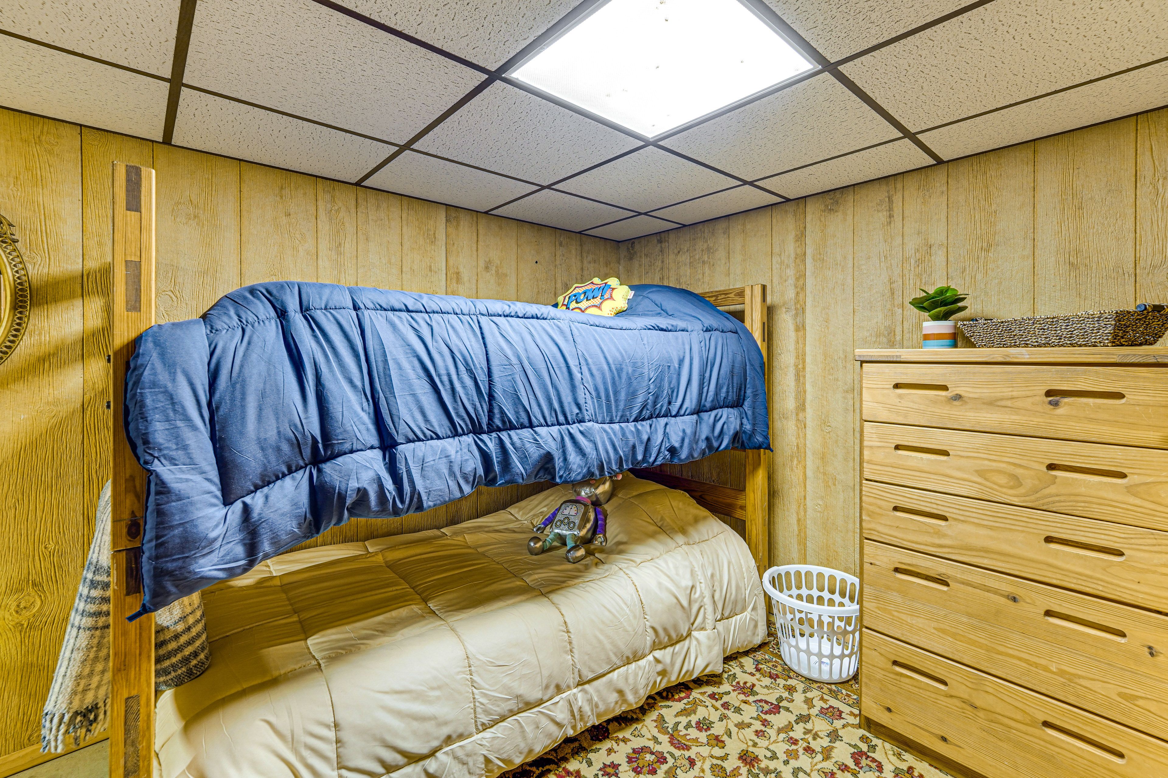 Bedroom 2 | Basement Level | 2 Twin Bunk Beds