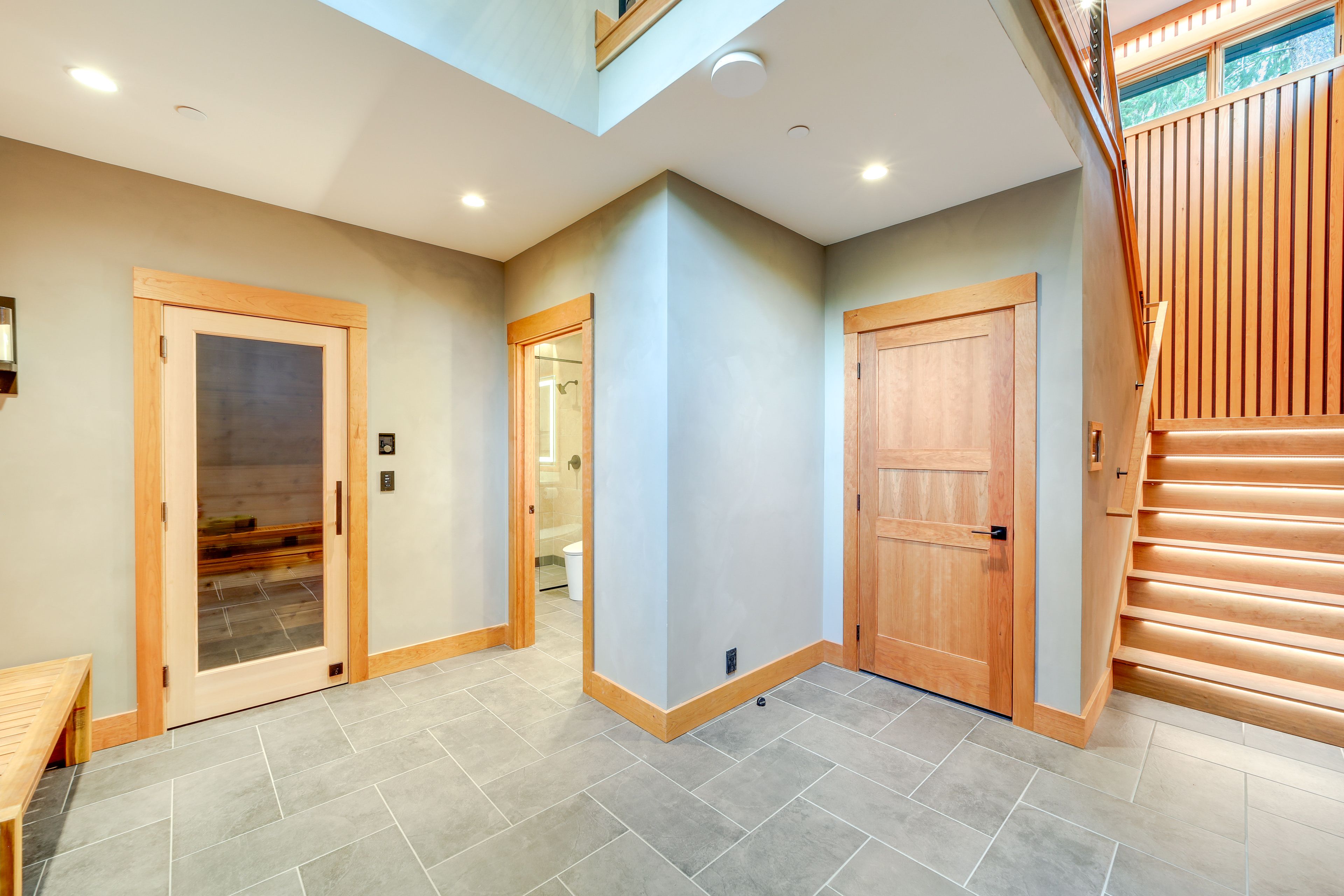 Sauna Entrance | Lower Level