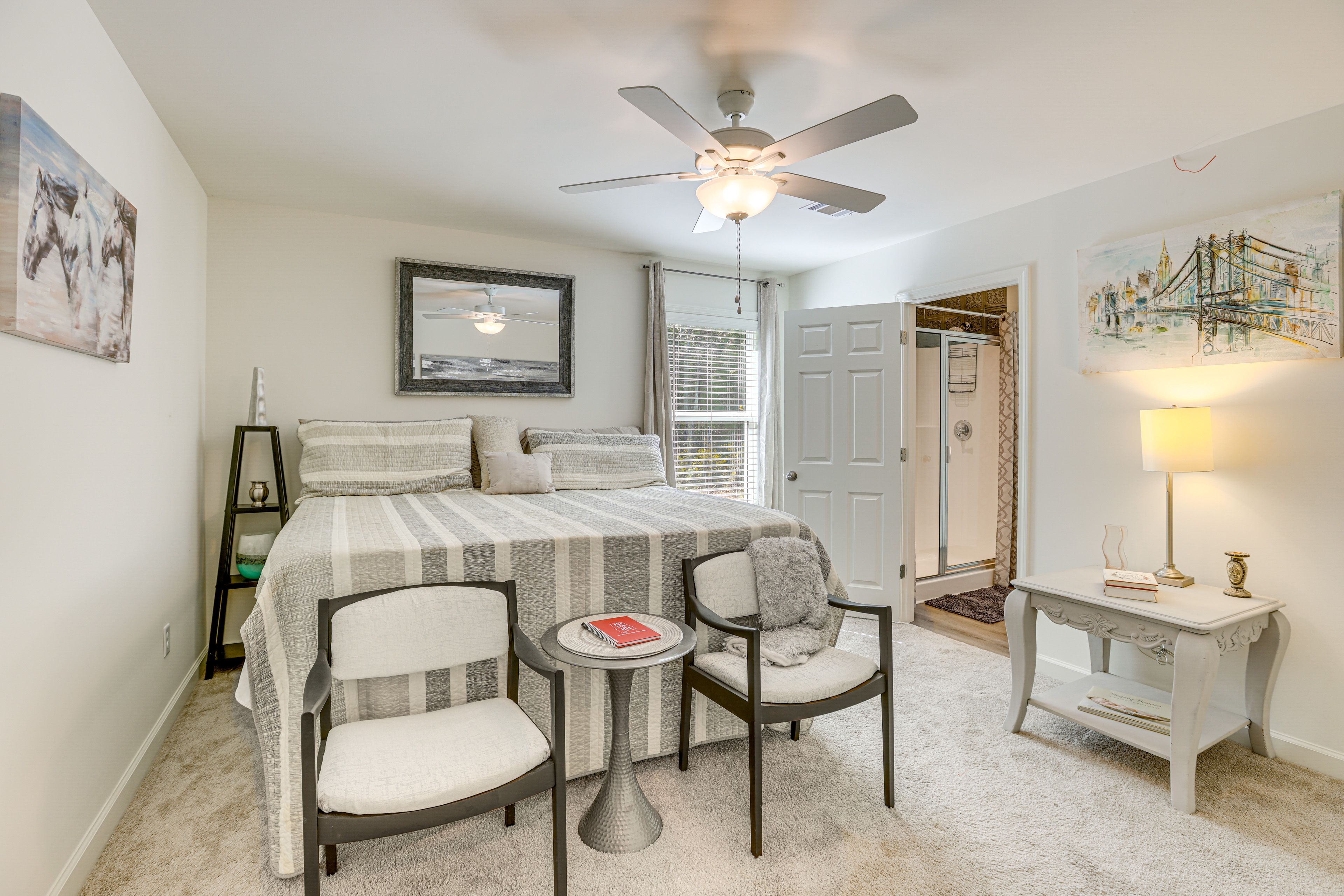 Bedroom 1 | California King Bed | Linens Provided | En-Suite Bathroom