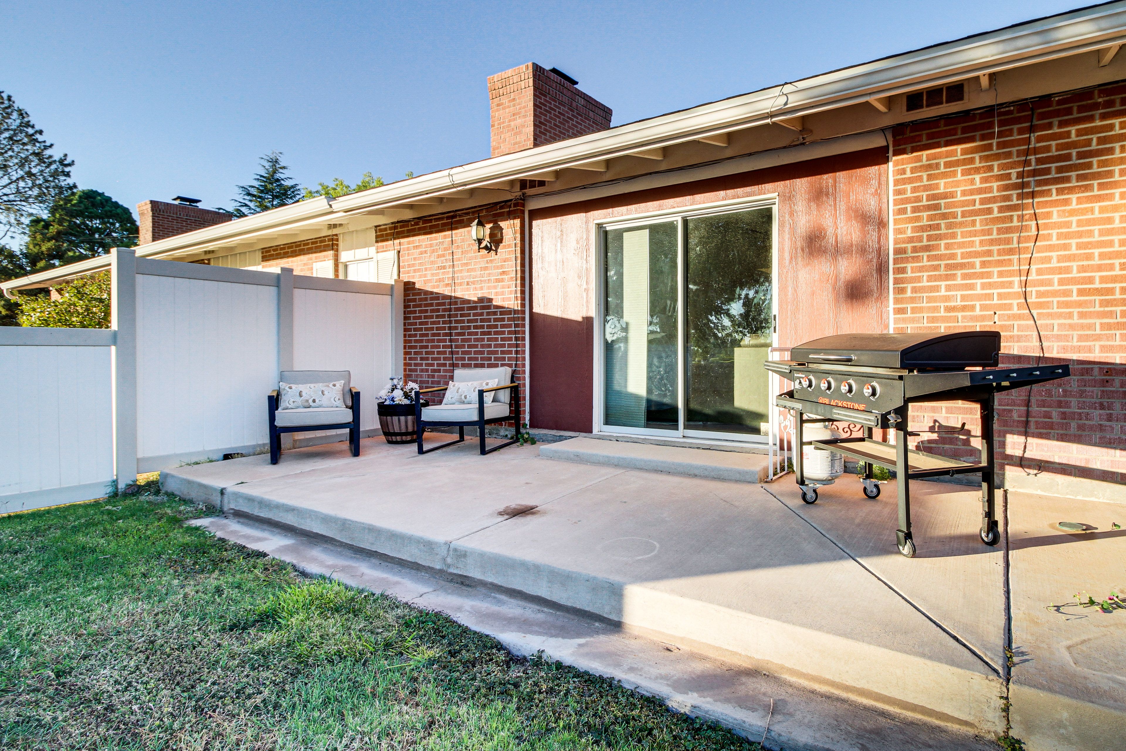 Patio | Blackstone Grill | Fenced Yard