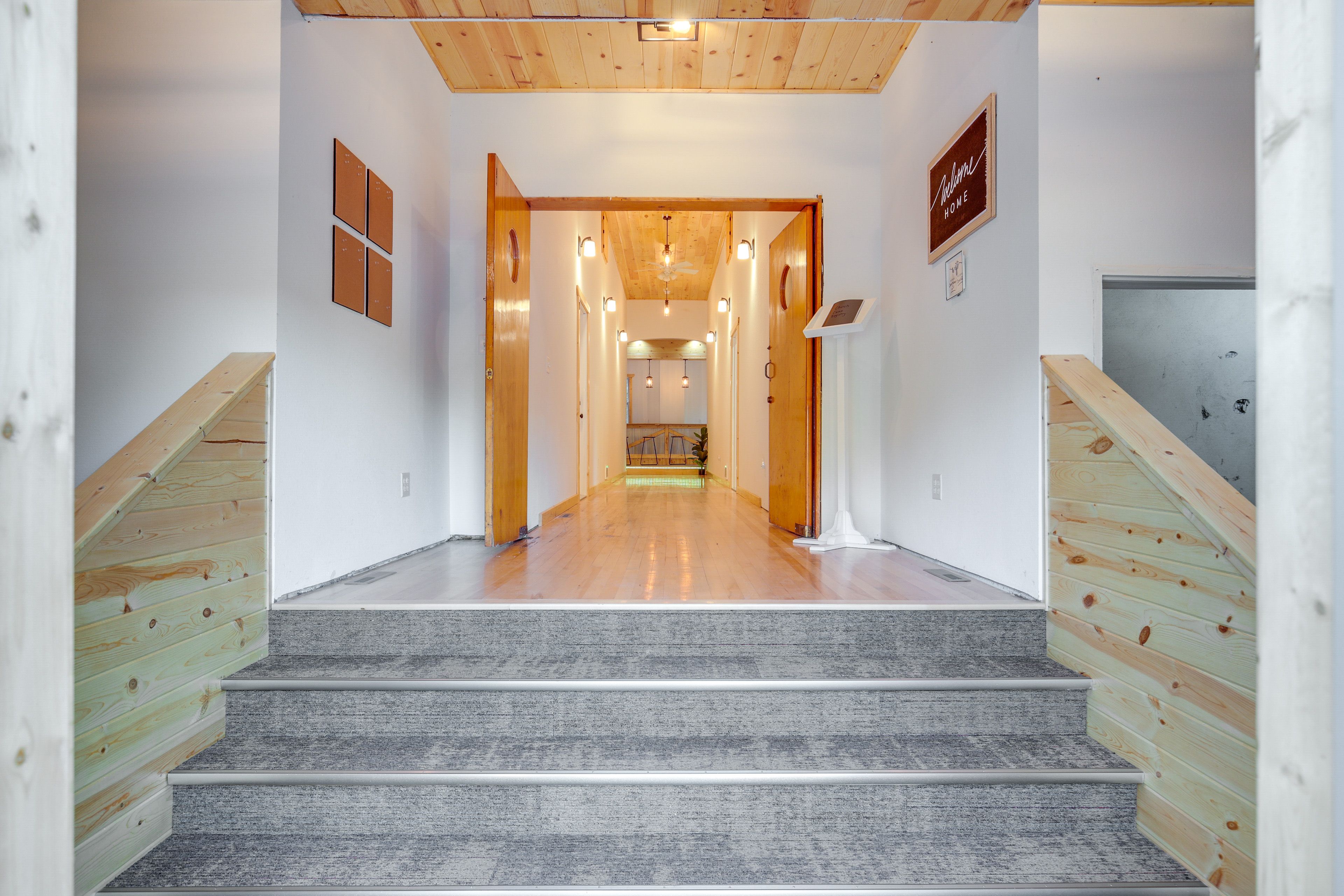 Walkway to Unit Entrance & Common Room