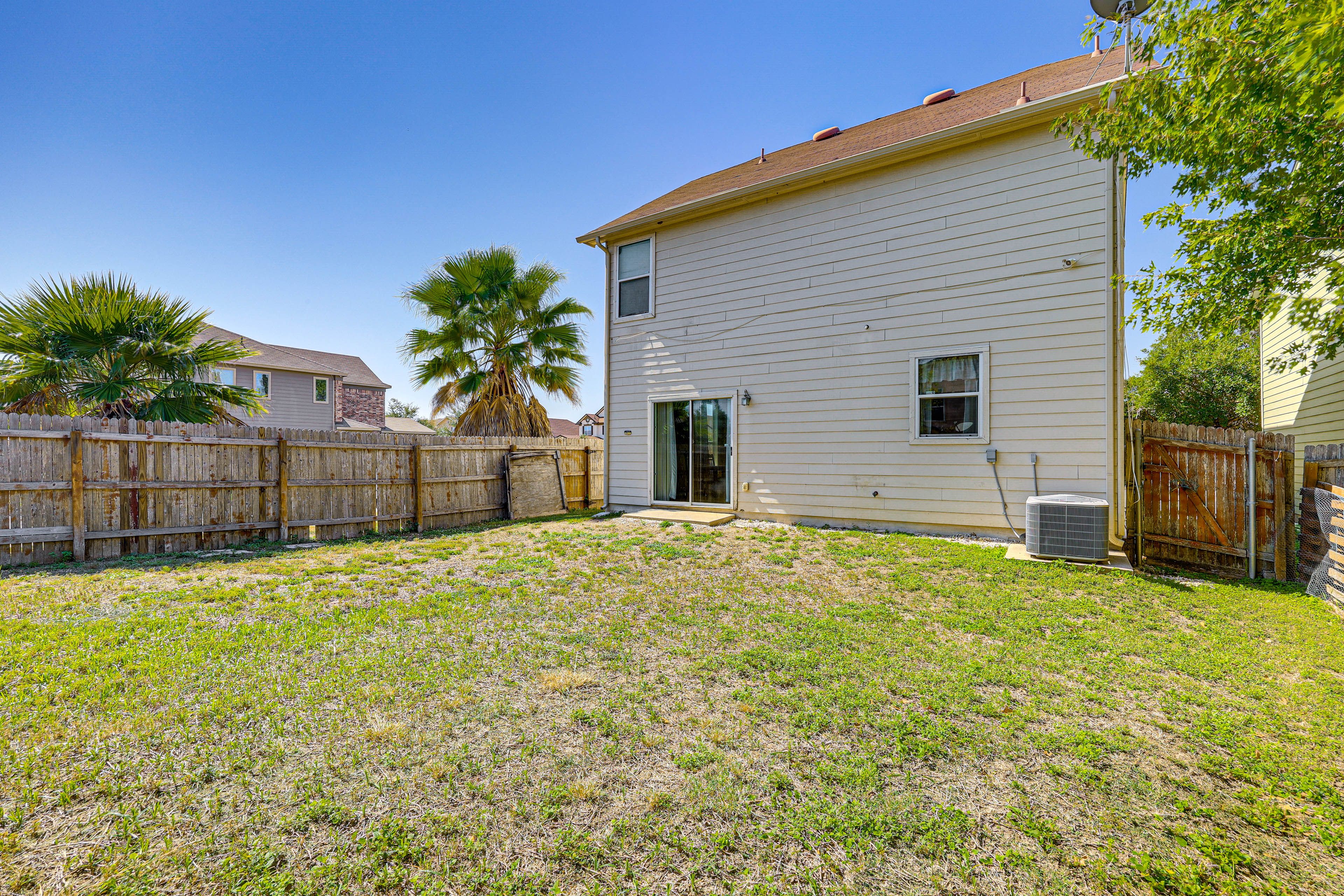 Fenced-In Backyard