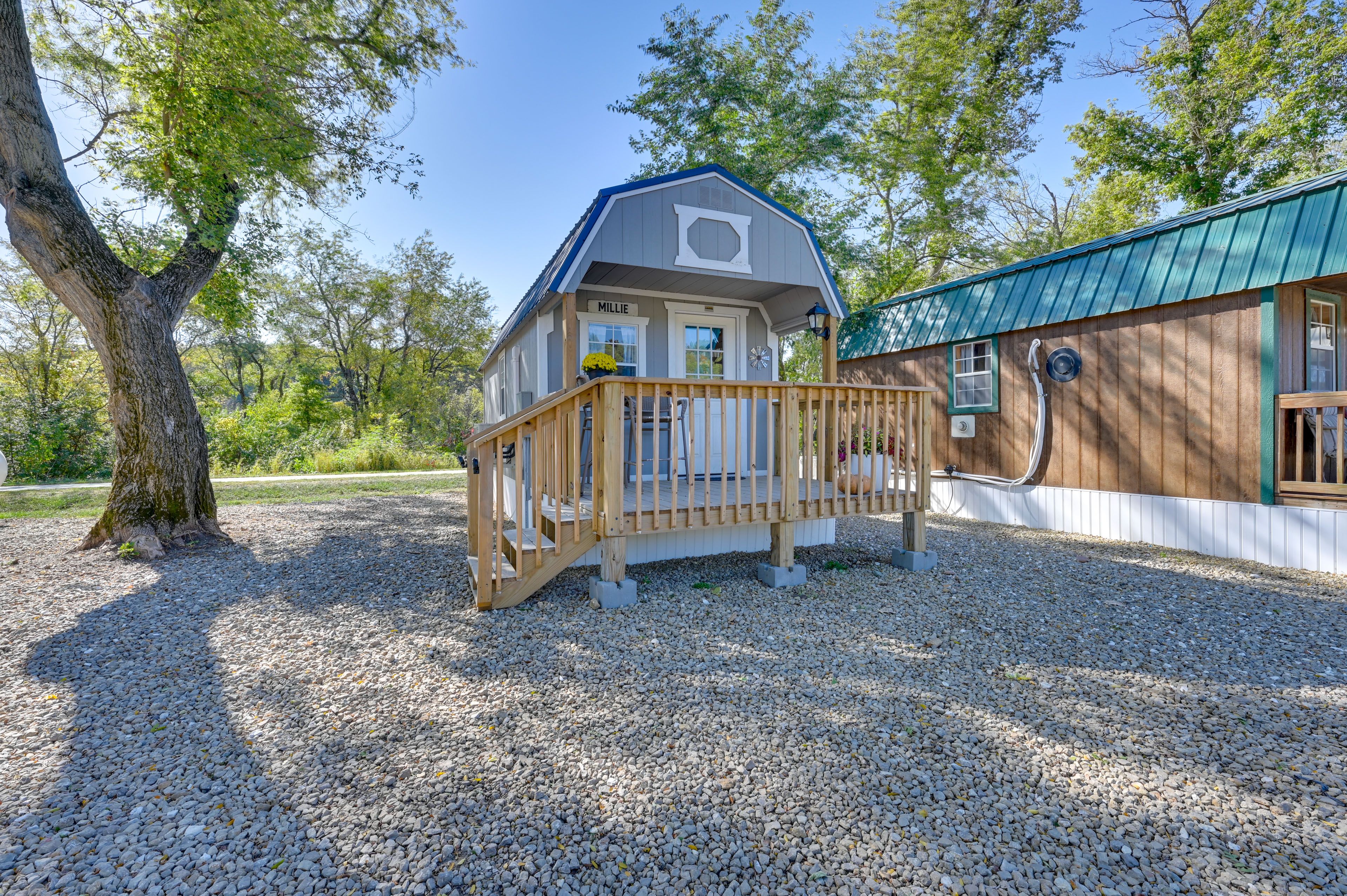 Cabin Exterior | Designated Parking (1 Vehicle) | Overflow Parking