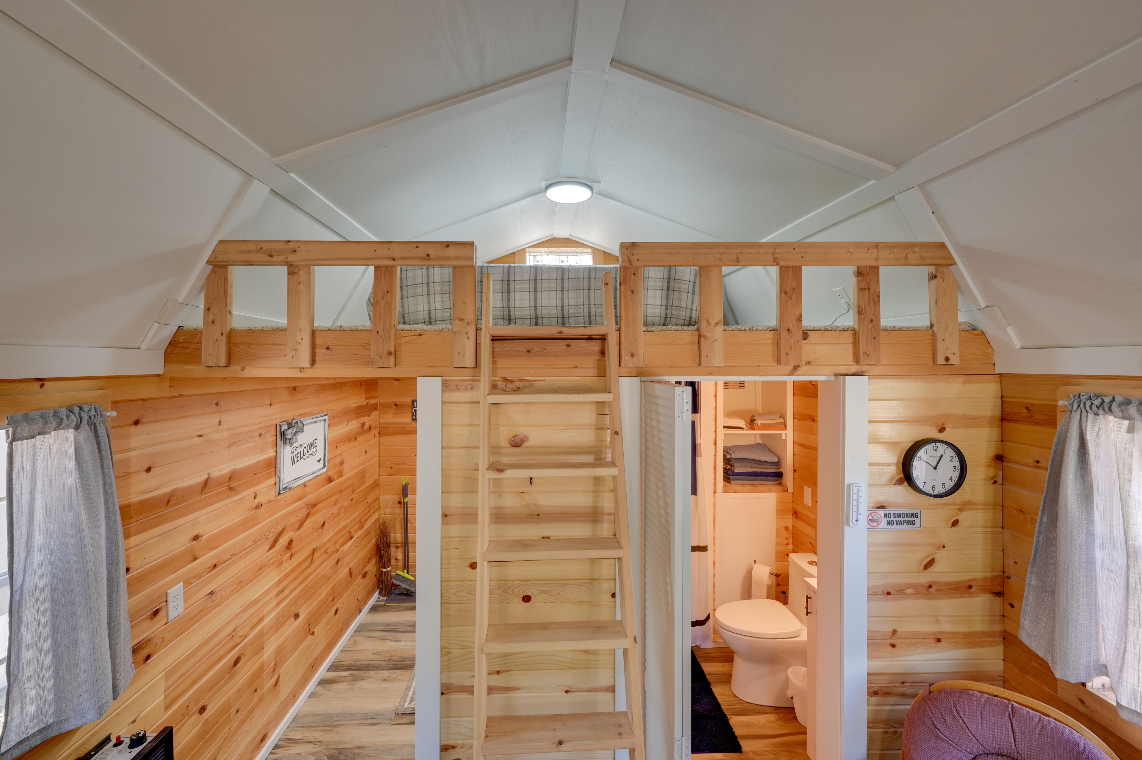 Loft (Access Via Ladder) | Queen Mattress | 2nd Floor | Mini-Split A/C & Heat
