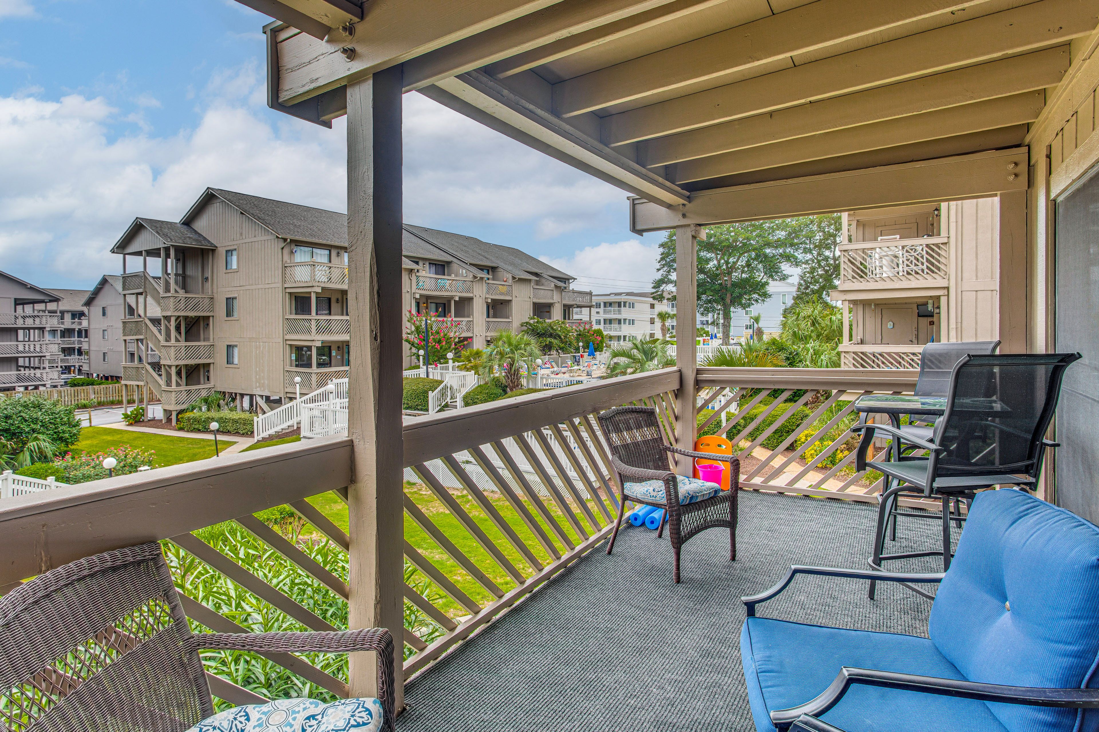 Myrtle Beach Vacation Rental | 2BR | 2BA | 912 Sq Ft | Stairs to Enter