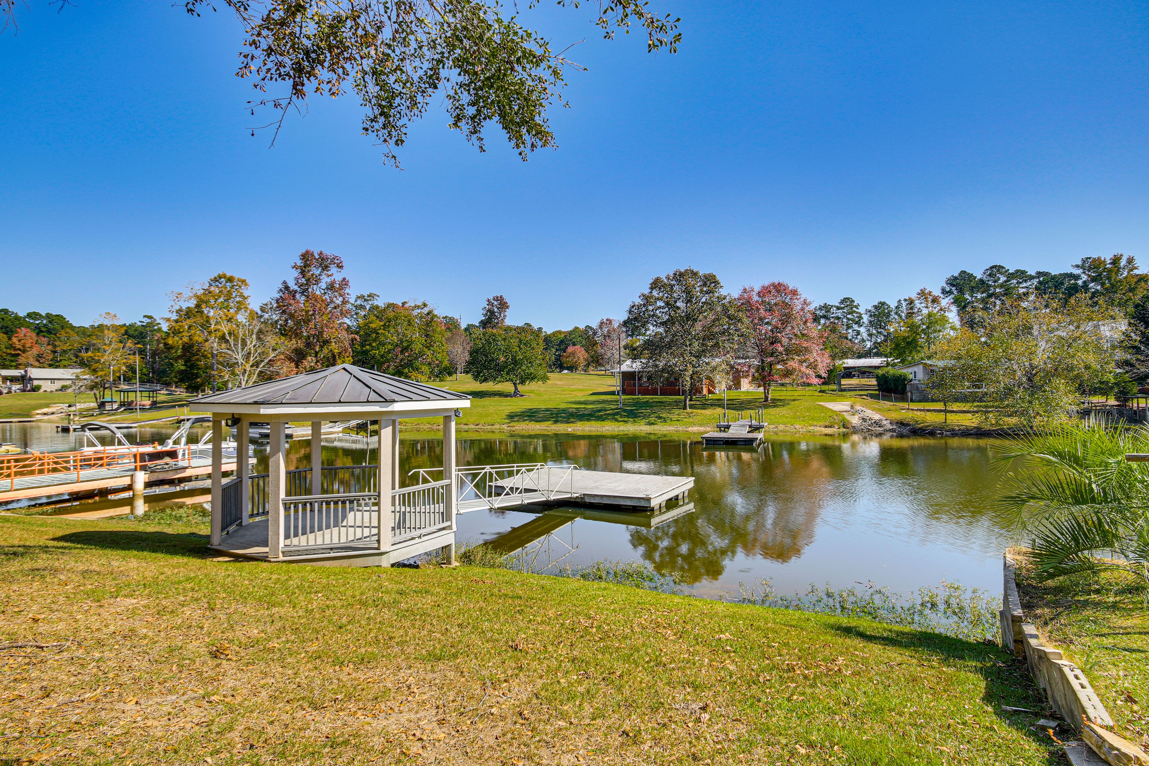 Boat Dock w/ Gazebo | Single-Story Home