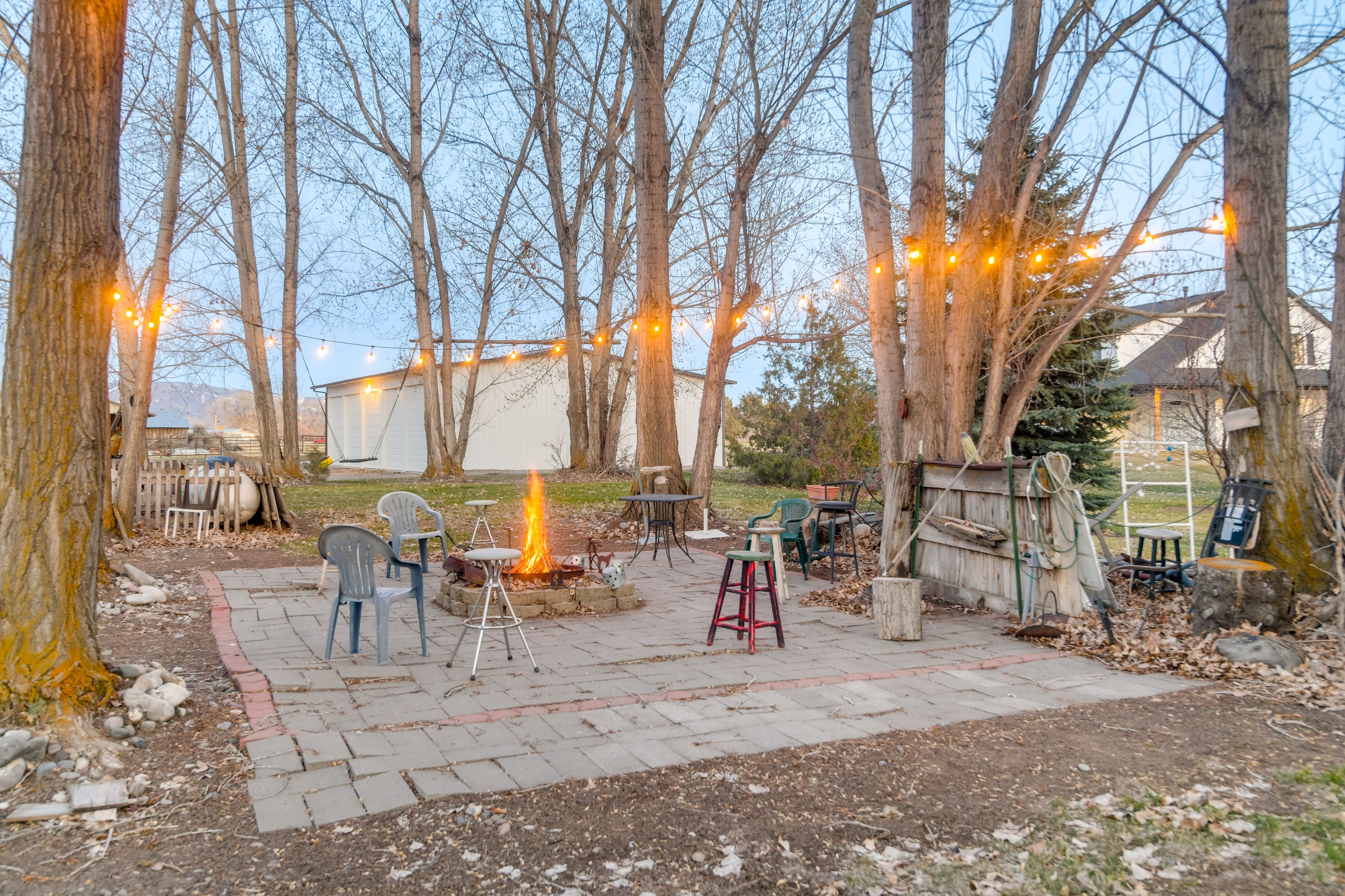 Private Patio | Wood-Burning Fire Pit | Mountain Views