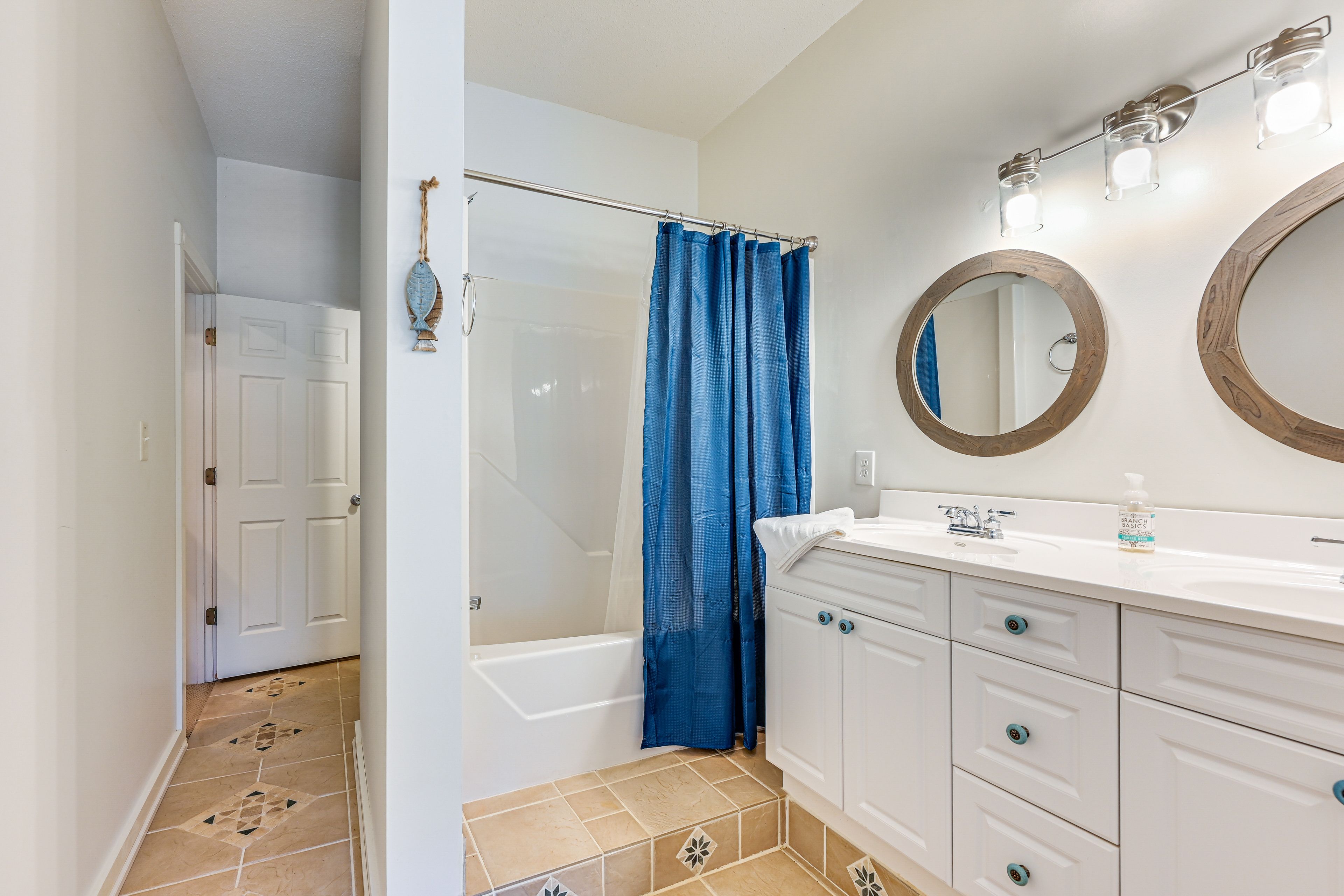 Bathroom | 1st Floor | 1 Step Required to Access Shower