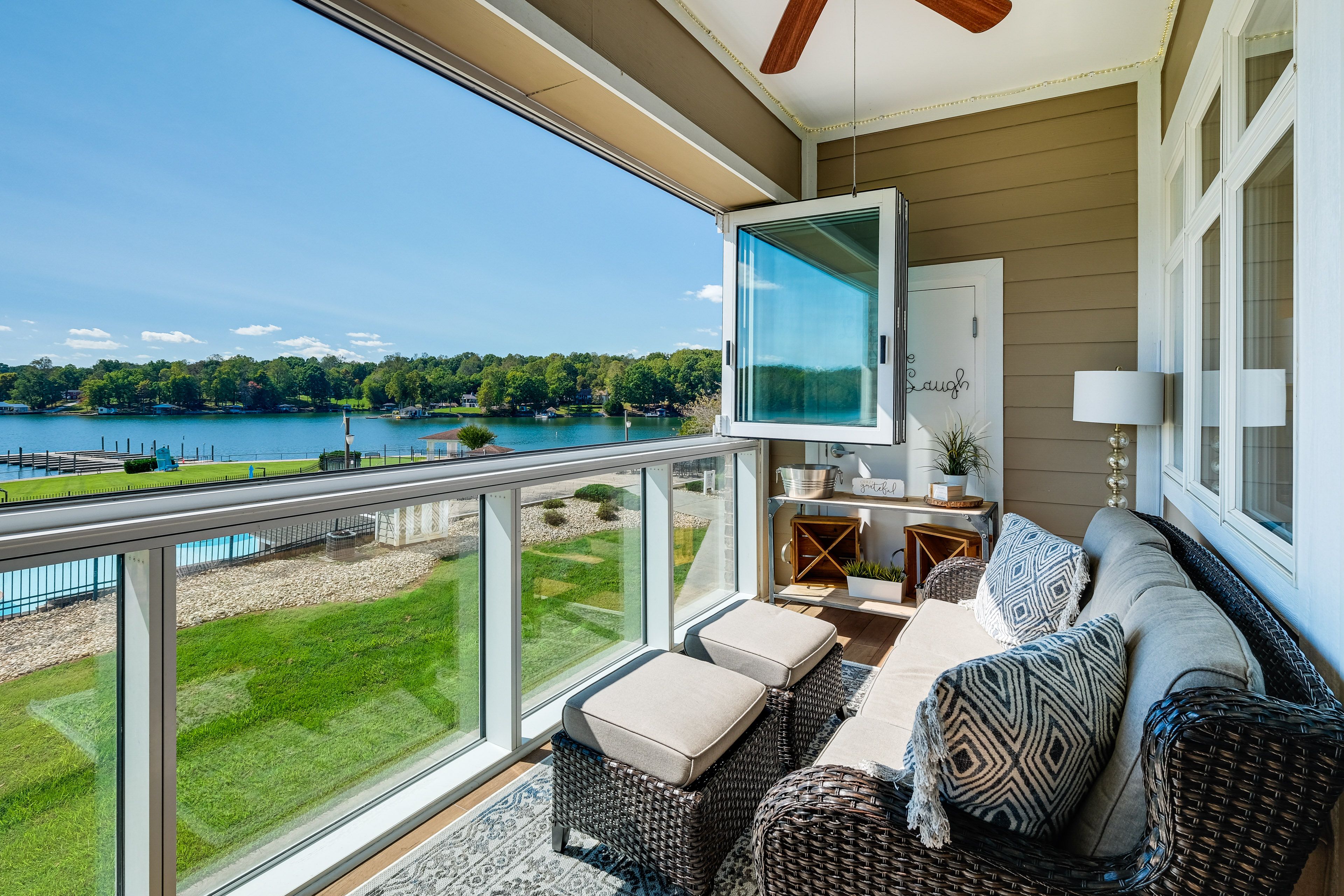 Private Balcony | Lake & Mountain Views | On-Site Beach Access