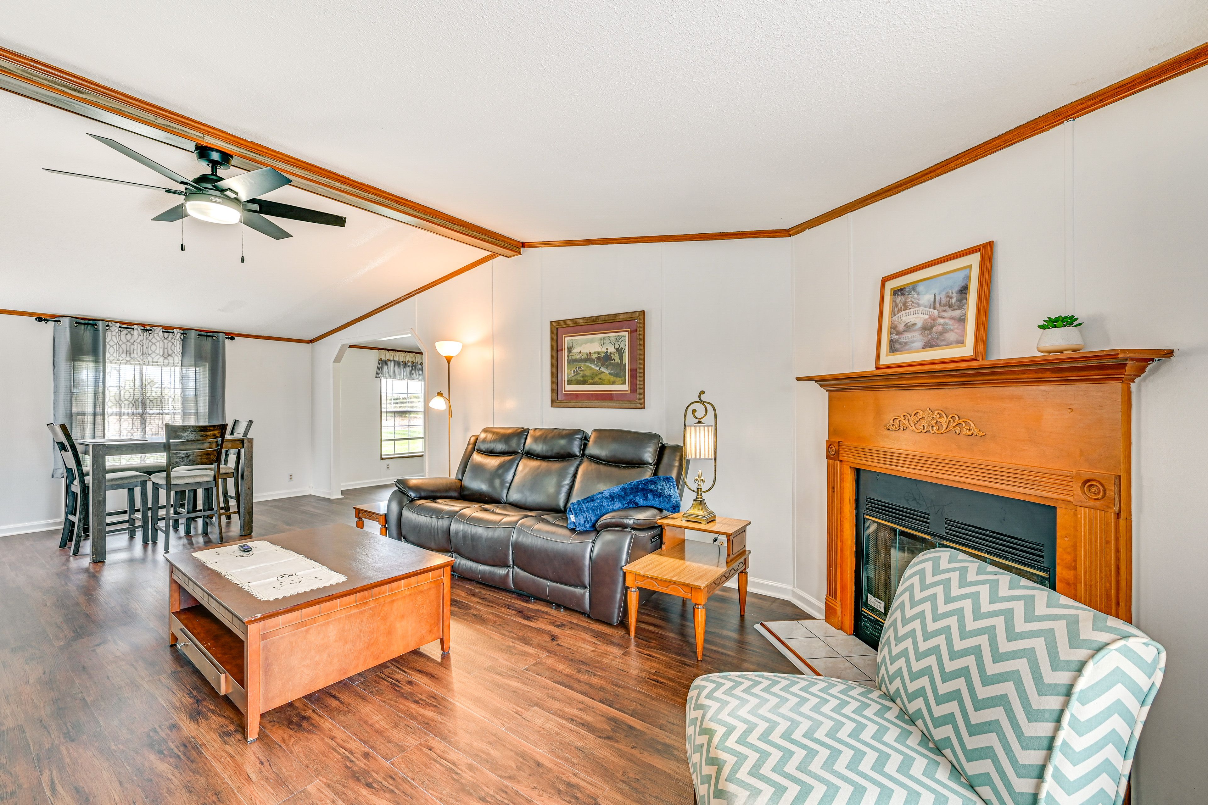 Living Room | Single-Story Home | Free WiFi | Central A/C & Heating